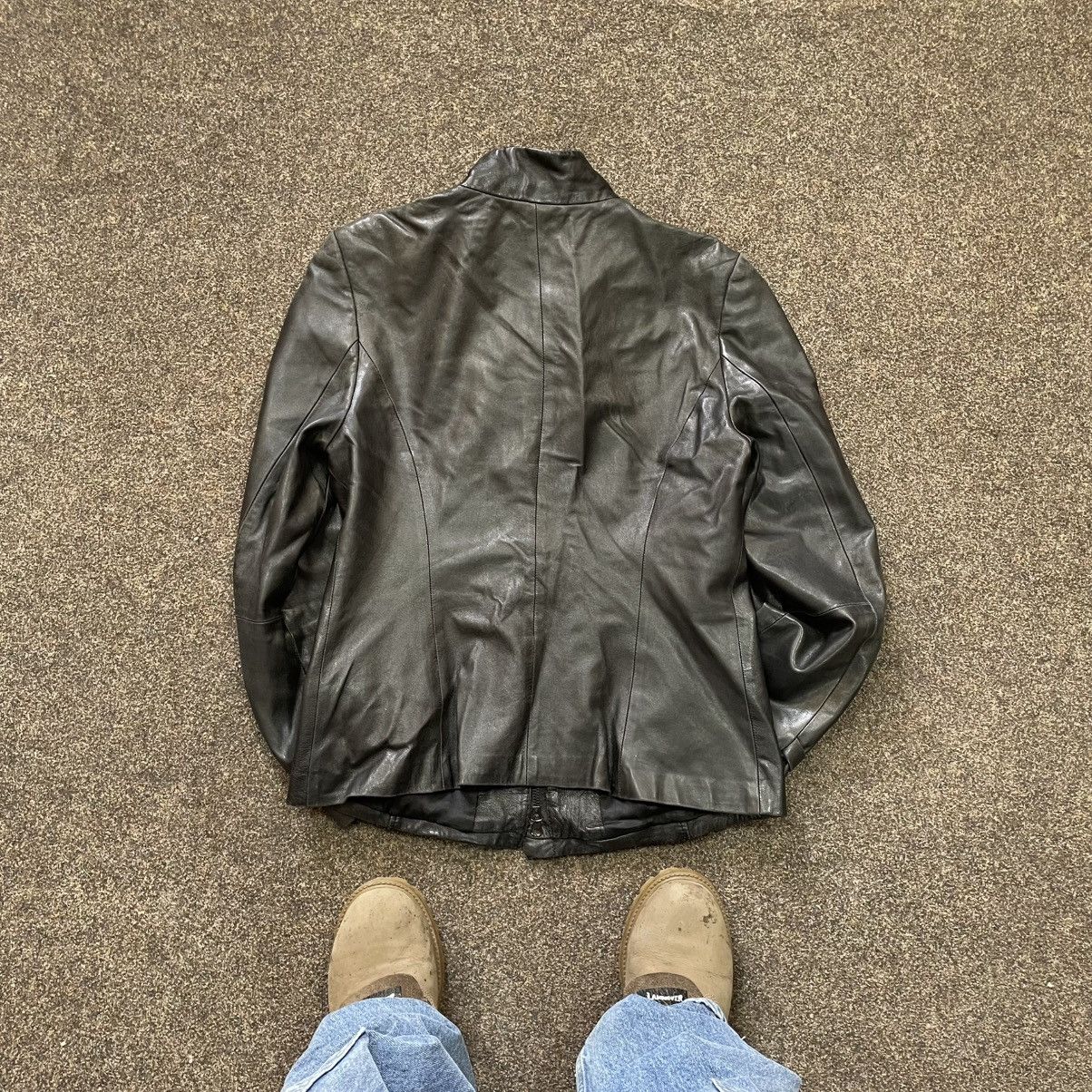 Vintage Vintage Y2K Black Leather Biker Jacket Punk Rock Oversized L Size US L / EU 52-54 / 3 - 6 Thumbnail