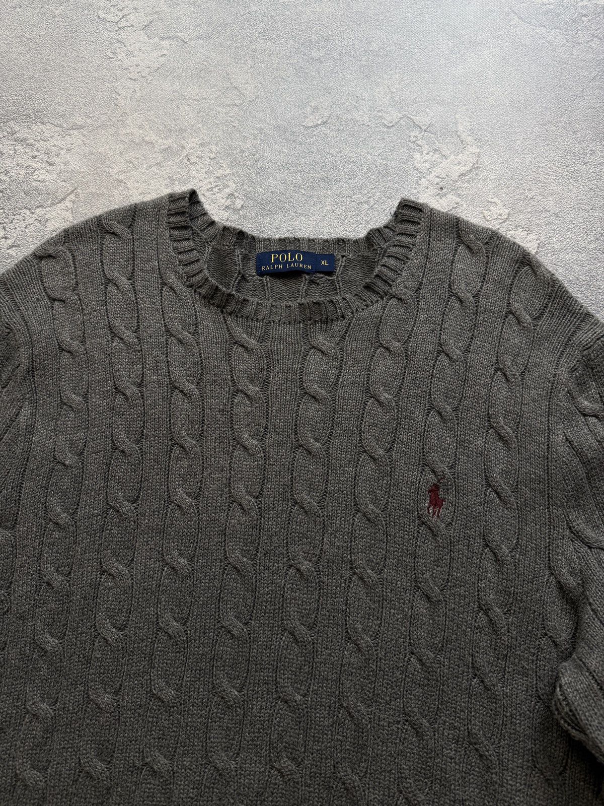 Polo Ralph Lauren Polo Ralph Lauren Sweater Men's Cable Knit Y2K Size US XL / EU 56 / 4 - 2 Thumbnail