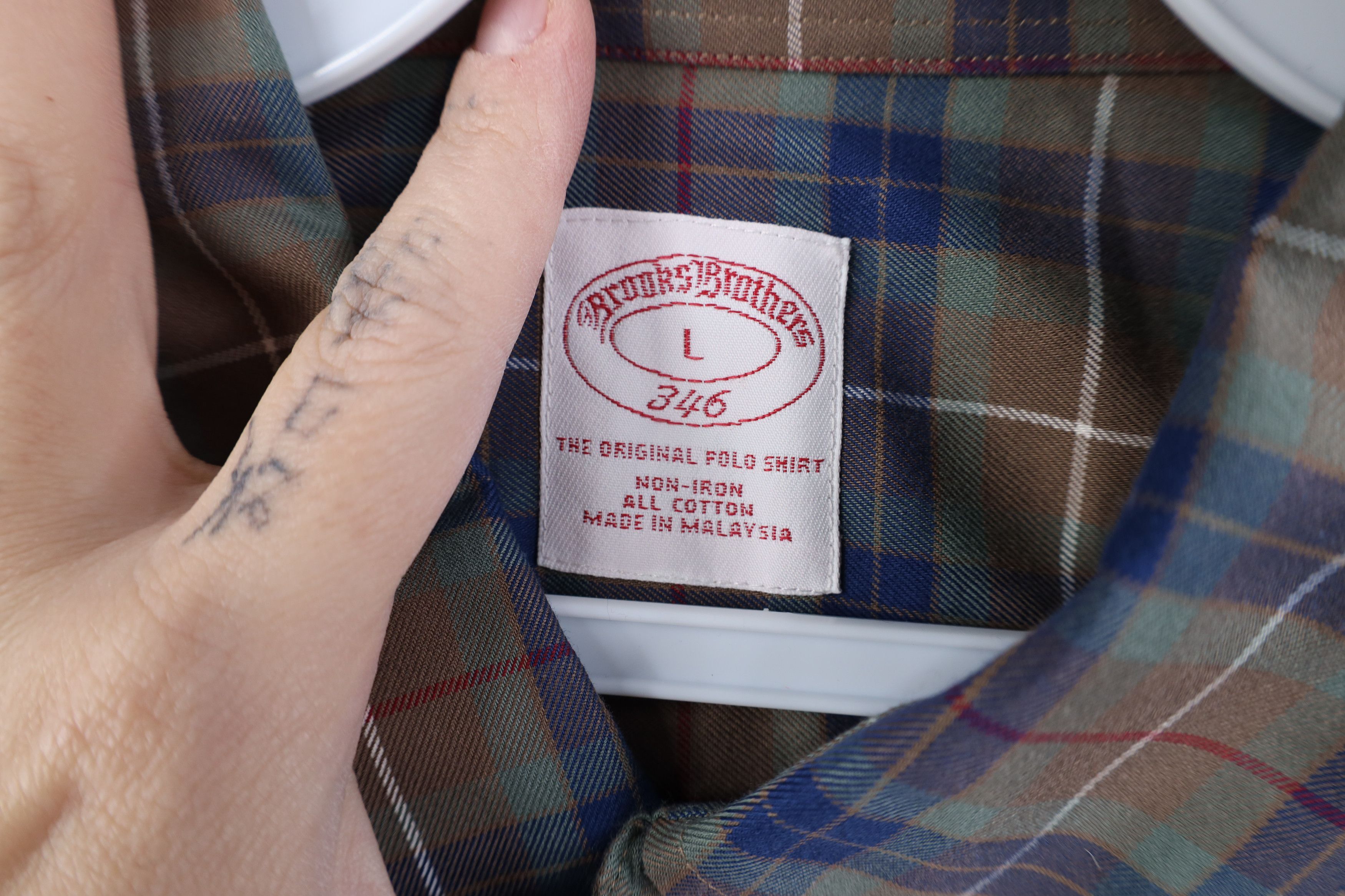 Brooks Brothers Vintage 90s Brooks Brothers Button Down Shirt Plaid OCBD Size US L / EU 52-54 / 3 - 8 Thumbnail