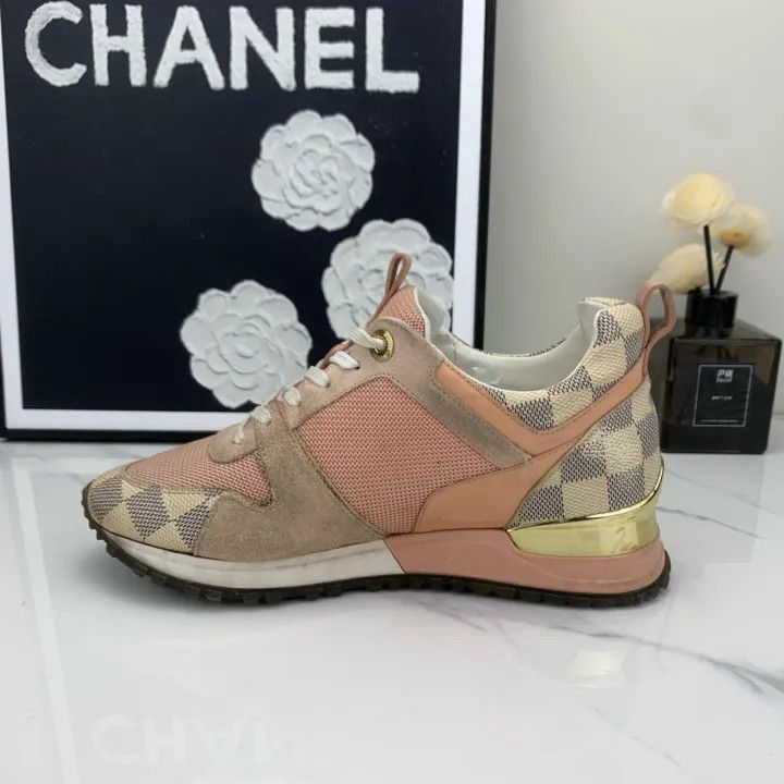 Louis Vuitton Louis Vuitton Run Away Pink Low-Top Sneakers -2508 Size US 5 / IT 35 - 9 Thumbnail