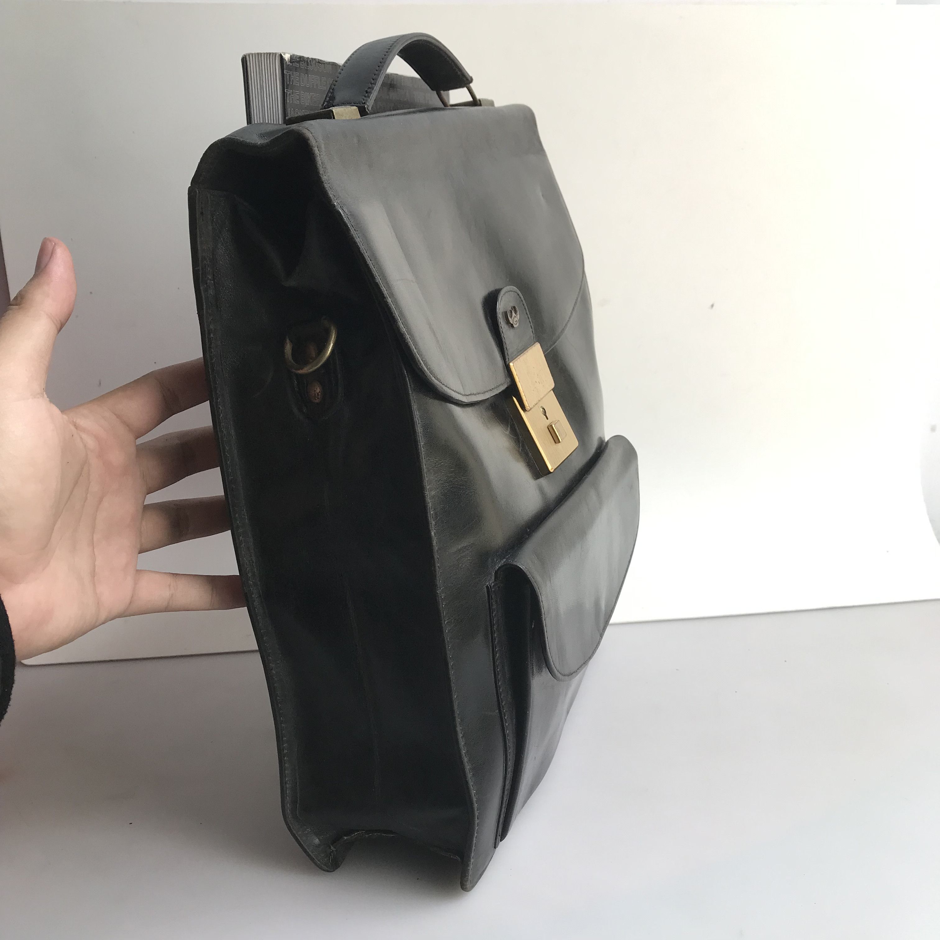 Vintage Vintage golden head germany black Satchel Bag Soulder Bag Size ONE SIZE - 3 Thumbnail
