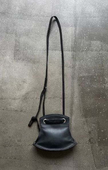 Masaki Matsushima 90s Architectural Series Boat-Style Leather Shoulder Bag Size ONE SIZE - 2 Thumbnail