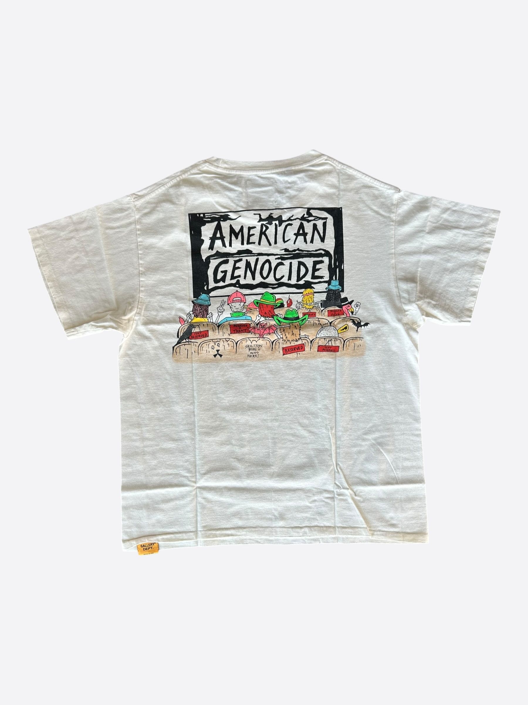 Gallery Dept. Gallery Dept Antique White Skeleton Beach Theater T-Shirt Size US XXL / EU 58 / 5 - 2 Thumbnail