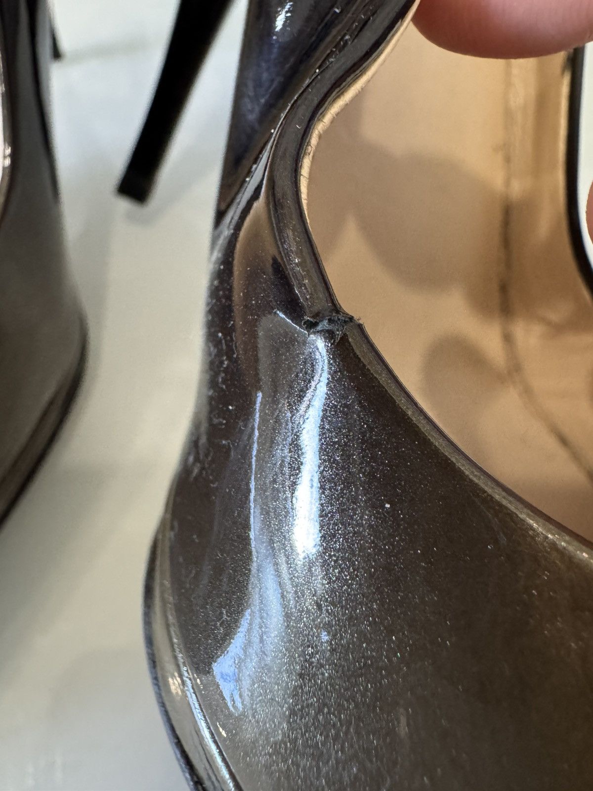 Prada Patent Leather Heels Prada Black Size 39 1/2 Patent Leather Size US 9.5 / IT 39.5 - 6 Thumbnail