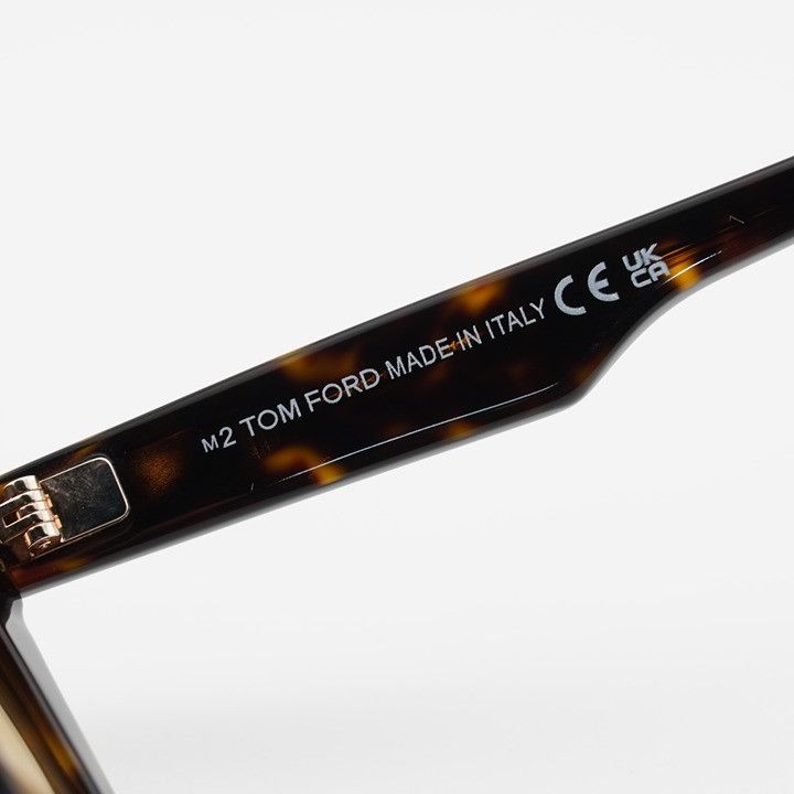 Tom Ford Tom Ford Lelio FT1207 52E Sunglasses Dark Havana Square Size ONE SIZE - 7 Thumbnail