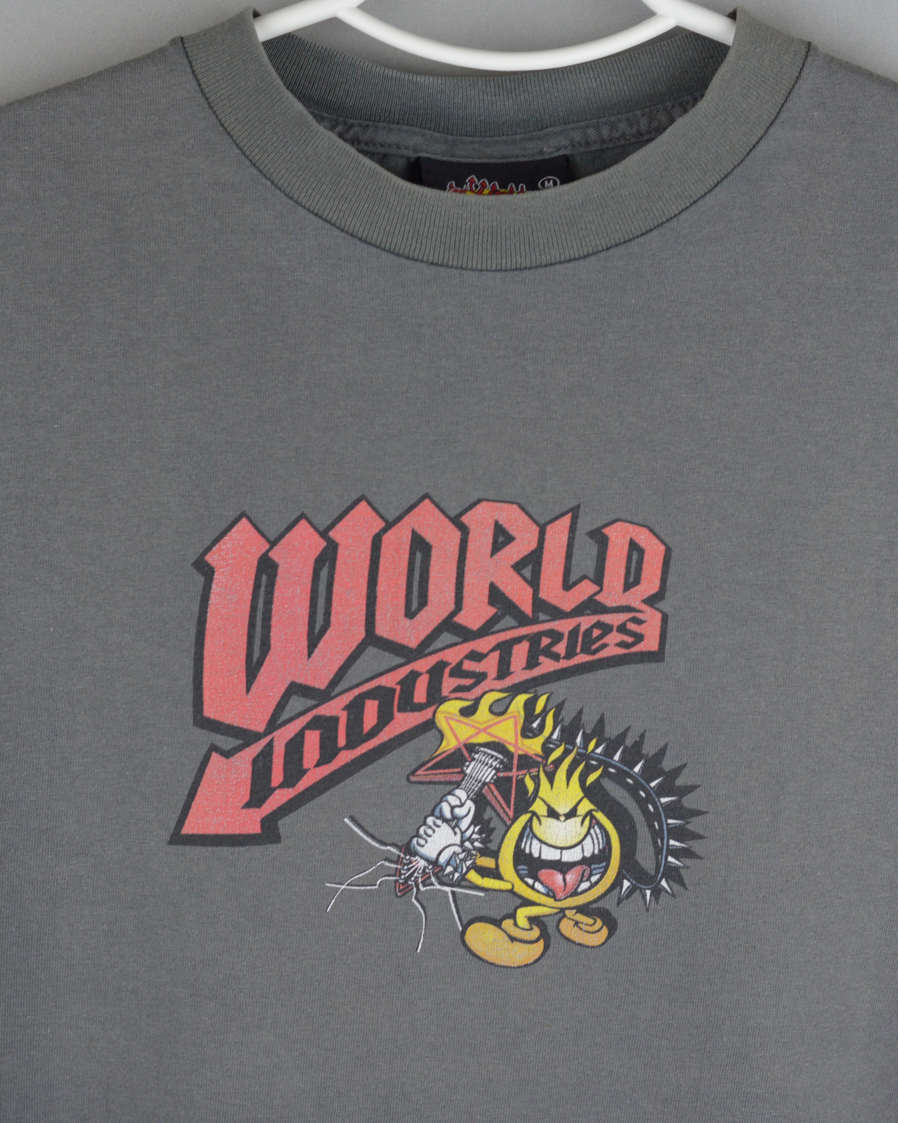 Vintage × World Industries Vintage World Industries Flameboy with guitar t shirt Size US M / EU 48-50 / 2 - 2 Thumbnail