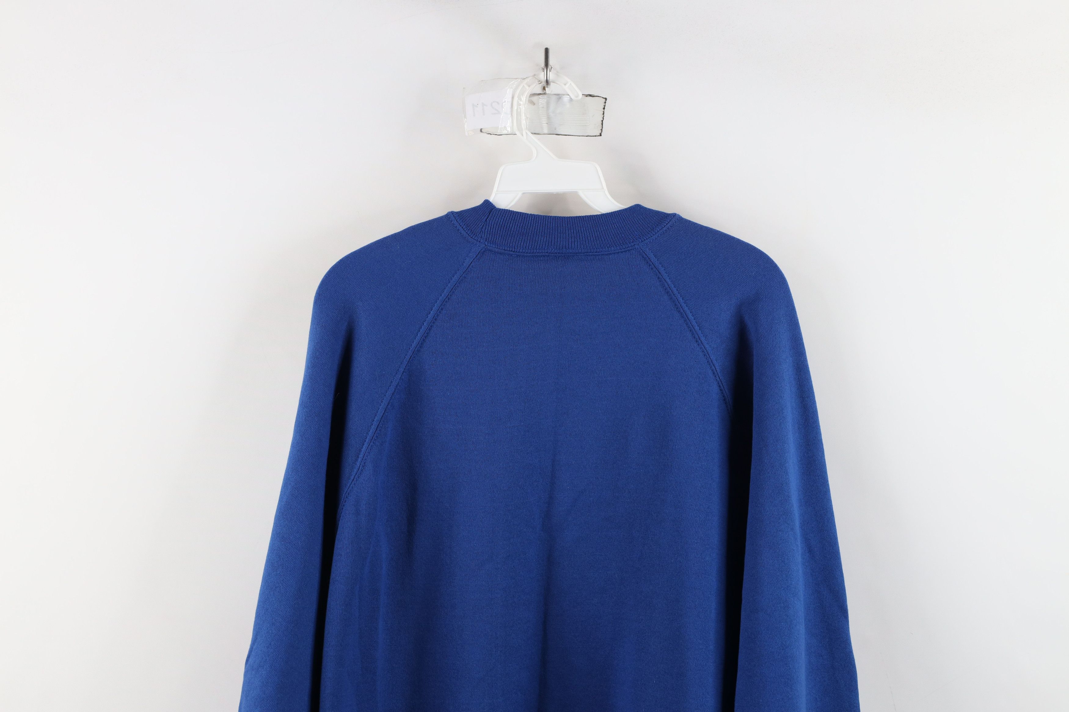 Vintage Deadstock Vintage 90s Streetwear Crewneck Sweatshirt Royal Size US XXL / EU 58 / 5 - 11 Thumbnail