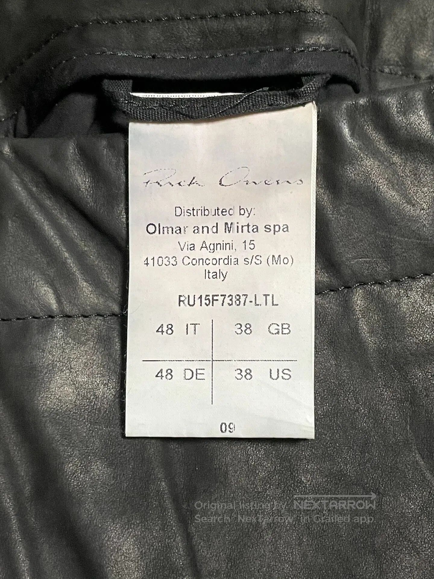 Rick Owens rick owens ro aircut leather pants. Size US 32 / EU 48 - 3 Thumbnail