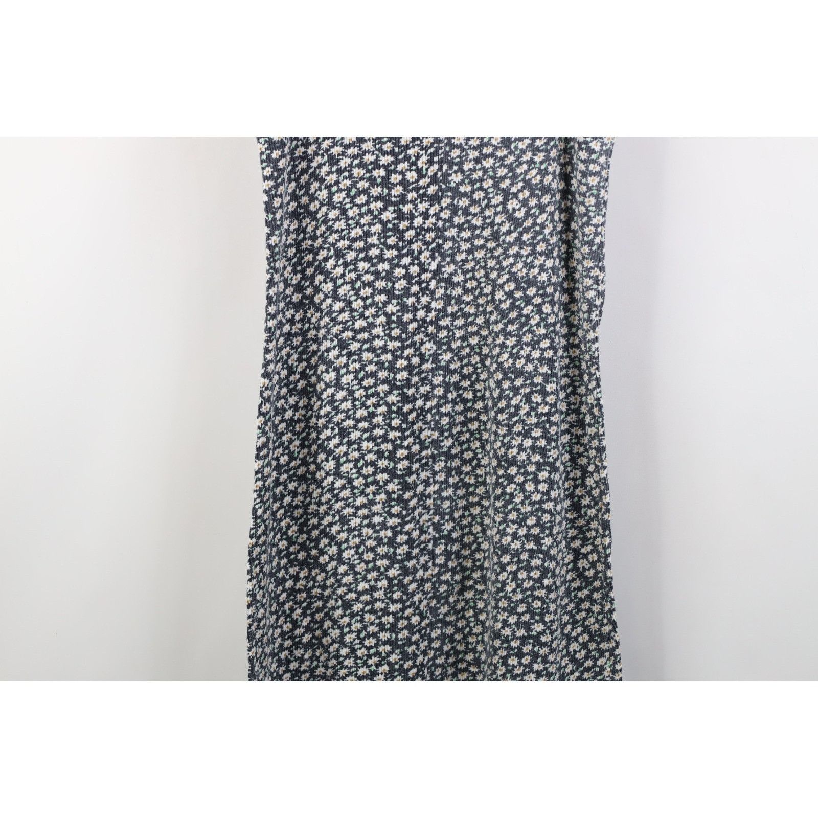 Vintage Vintage 90s Y2K Babydoll Flower Ribbed Knit Dress Size S / US 4 / IT 40 - 12 Thumbnail