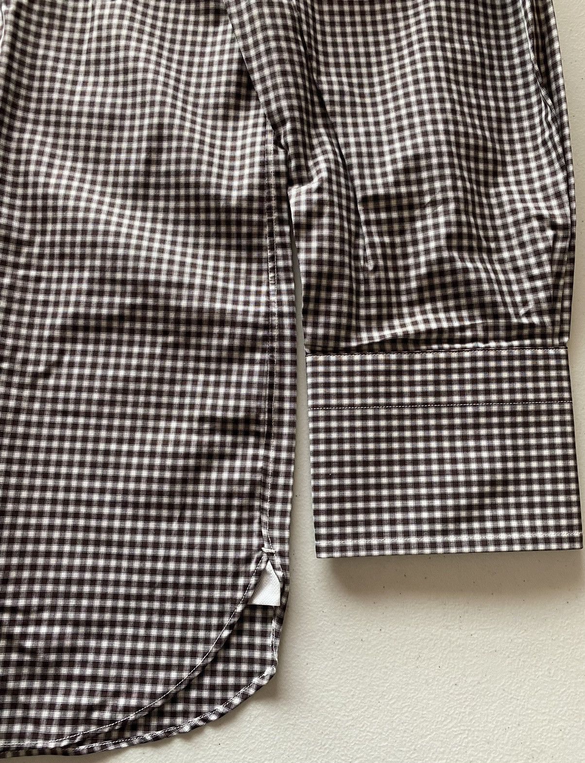 Tom Ford Tom Ford mocha/grey gingham check shirt 45e NWT Size US XXL / EU 58 / 5 - 3 Thumbnail