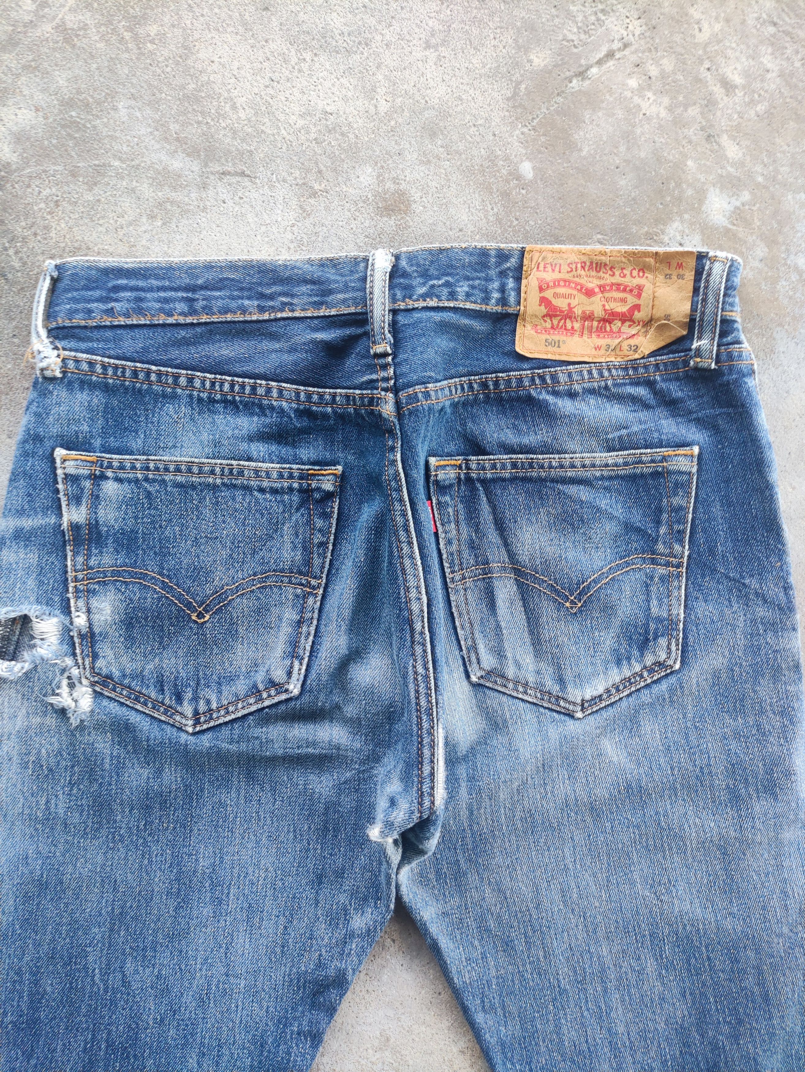 Levi's Vintage Levi's Brand Button Denim Distressed Faded Pants Size US 32 / EU 48 - 9 Thumbnail