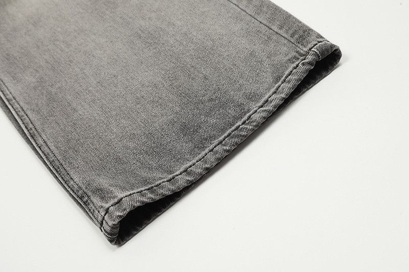 Jean American retro washed grey vibe ripped jeans for men Size US 32 / EU 48 - 6 Thumbnail