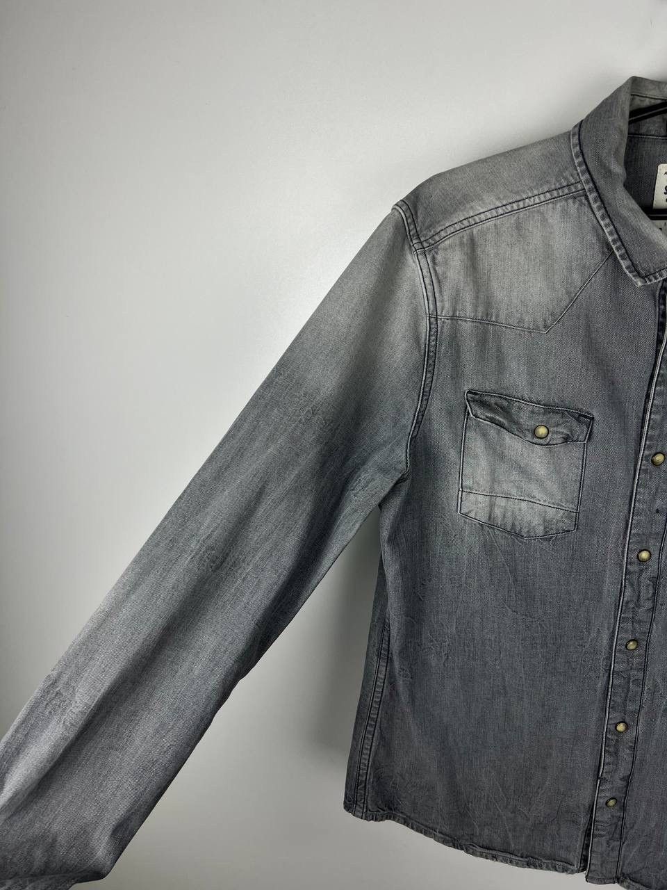 Allsaints Allsaints luxury denim shirt size L Size US L / EU 52-54 / 3 - 5 Thumbnail