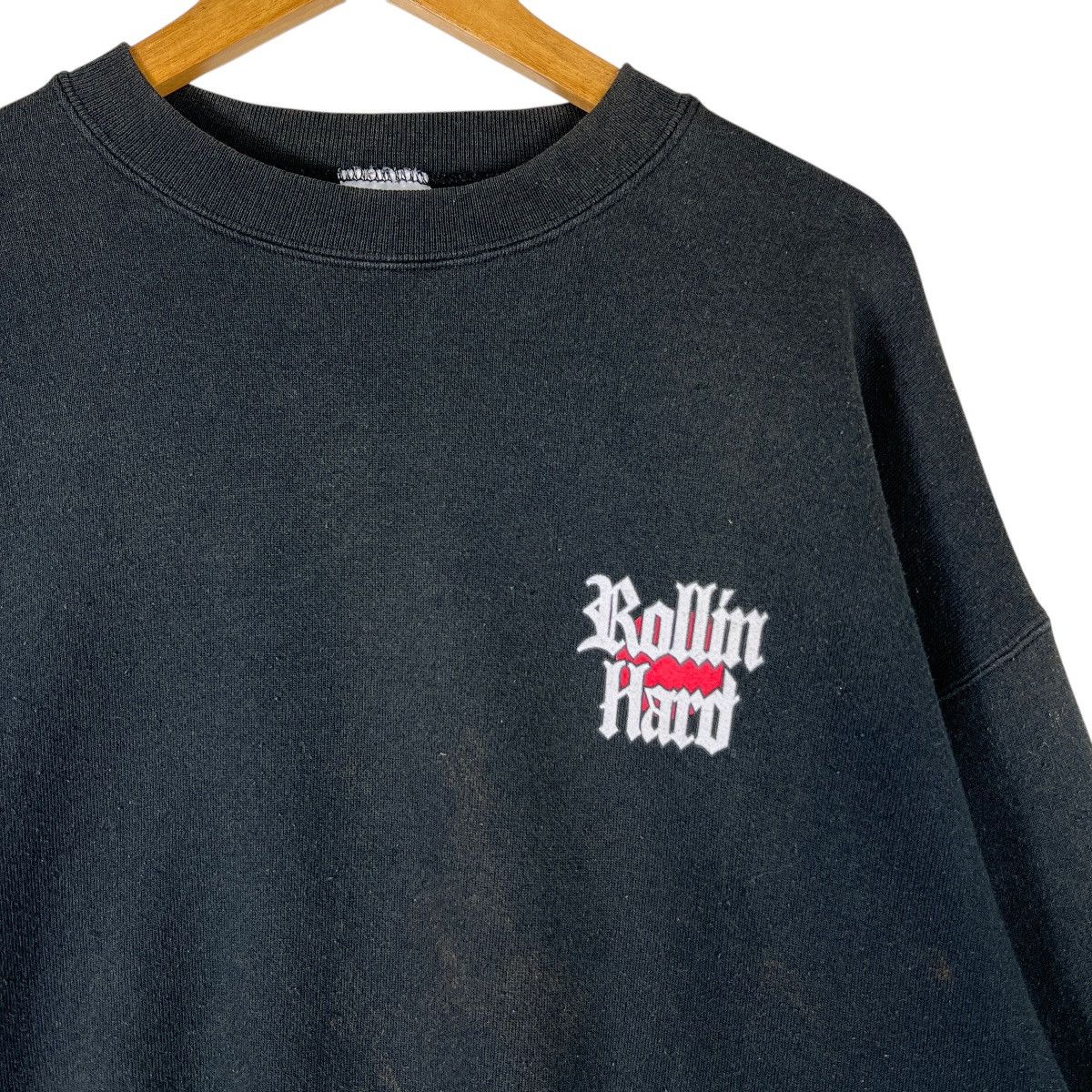 Tultex 💥 90s Vintage Rollin Hard Big Thangs Tultex Sweatshirt Size US XL / EU 56 / 4 - 4 Thumbnail