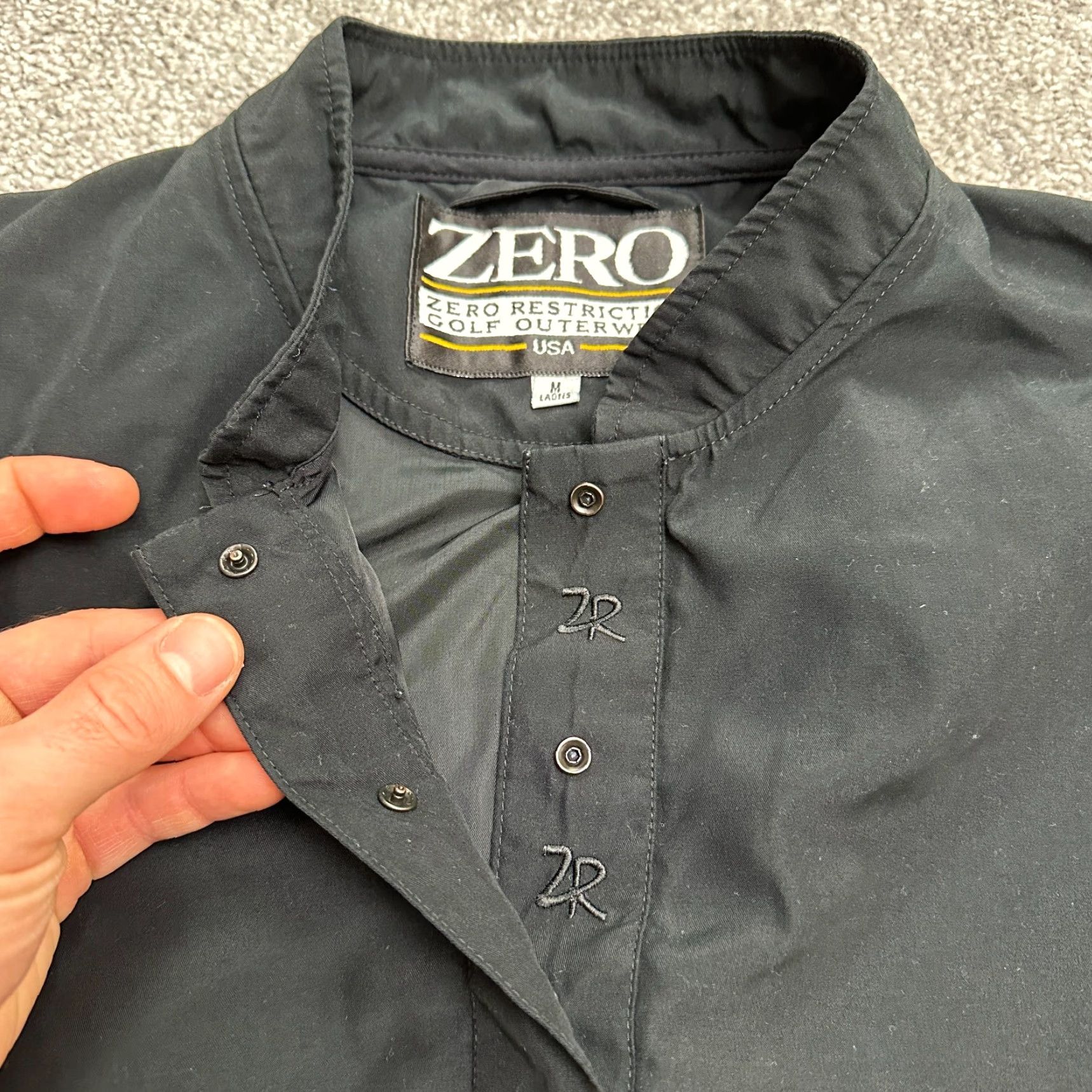 Vintage VINTAGE Zero Restriction Vest Womens M Black 1/4 Snap Outerwear Golf Sports Size M / US 6-8 / IT 42-44 - 6 Thumbnail