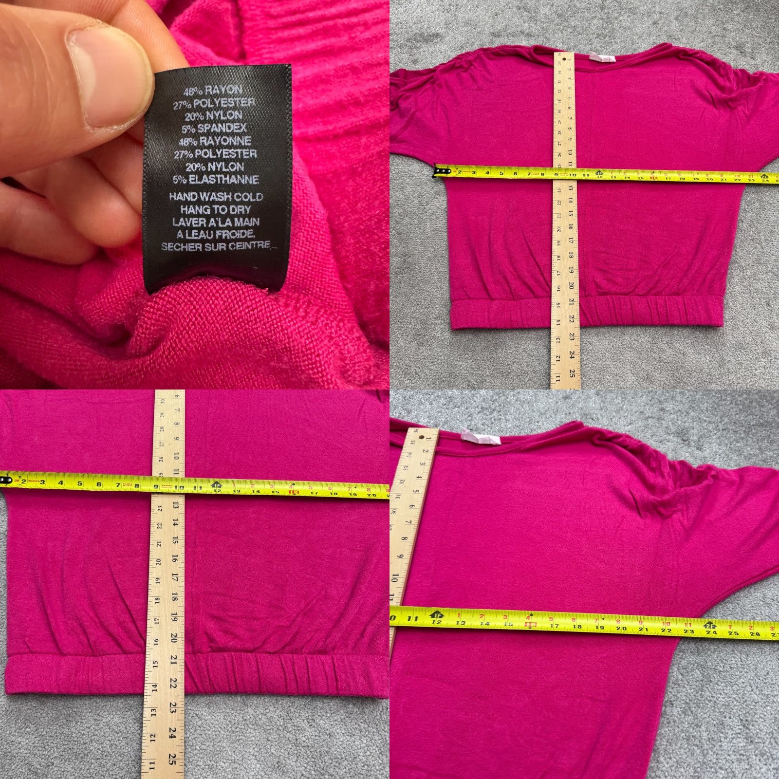 Anthropologie Anthropologie Sweater Womens Medium Pink Elastic Waist Self Contrast Lounge Top Size M / US 6-8 / IT 42-44 - 8 Thumbnail