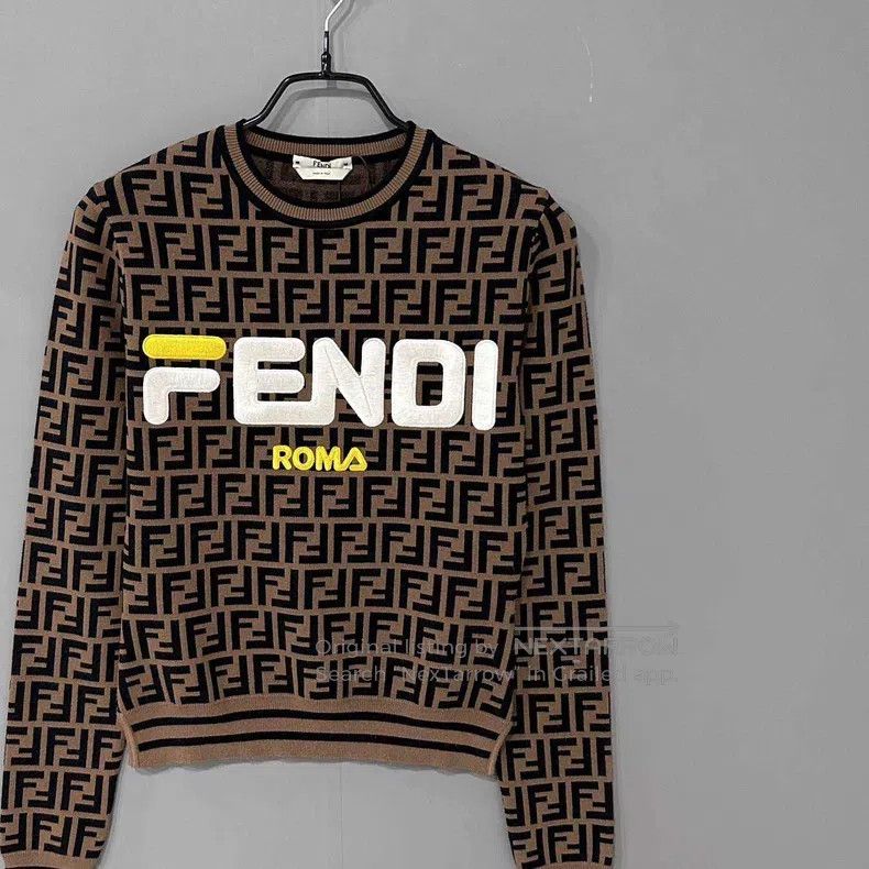 Fendi Fendi Embroidered floral logo sweatshirt Size XS / US 0-2 / IT 36-38 - 2 Thumbnail