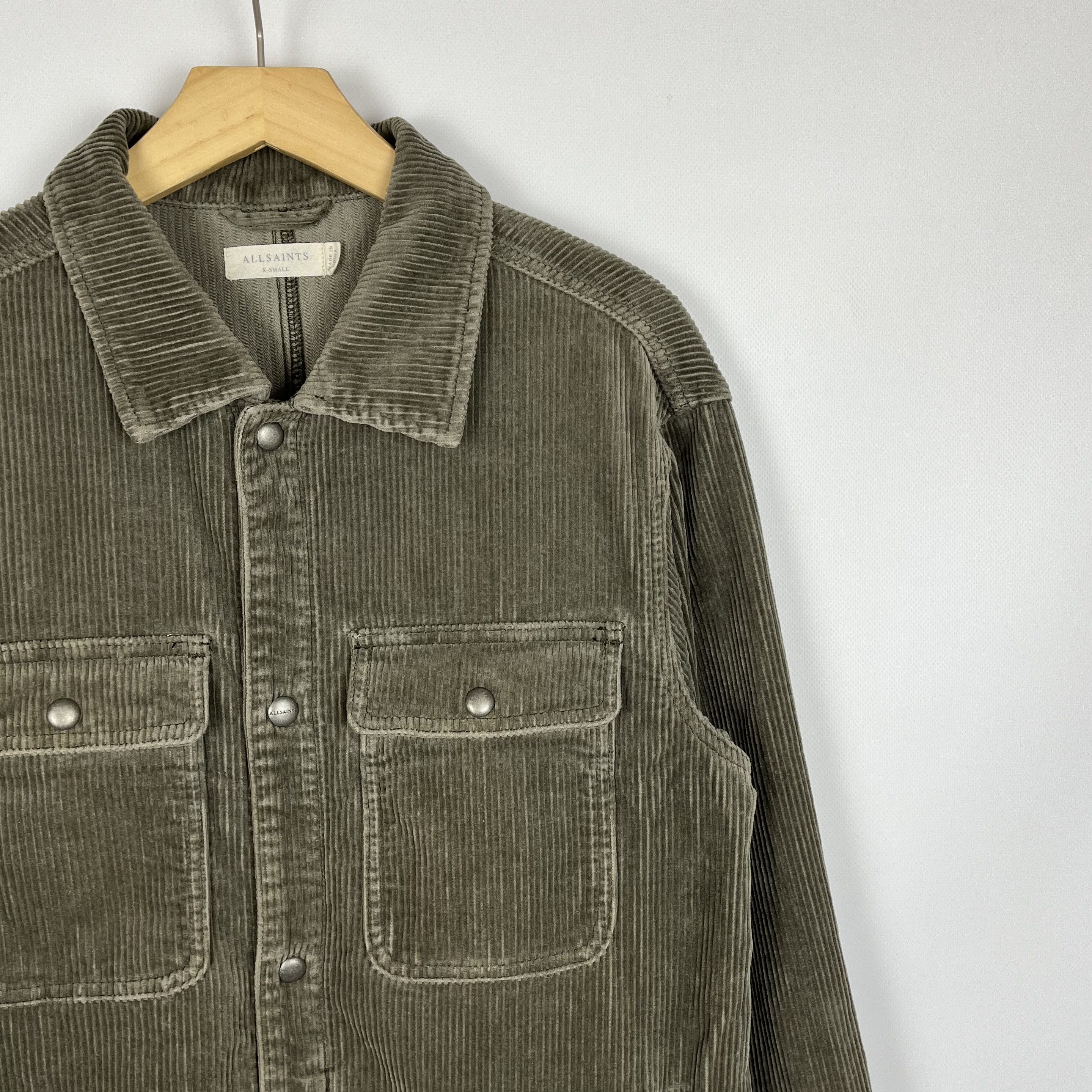 Allsaints Designer AllSaints Castleford Corduroy Overshirt Jacket Size US XS / EU 42 / 0 - 2 Thumbnail