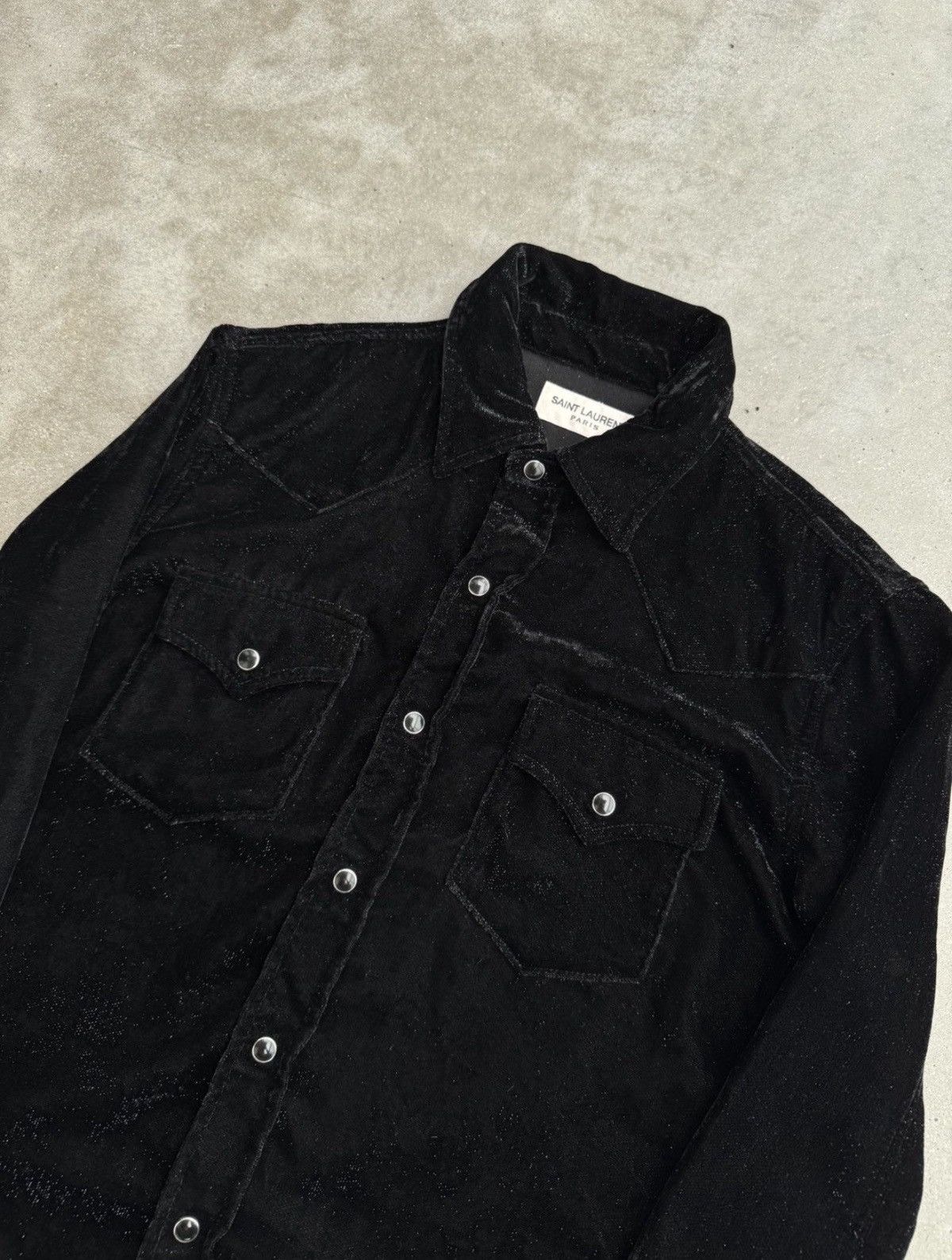 Saint Laurent Paris RARE SAMPLE YSL lurex button up western shirt Size US M / EU 48-50 / 2 - 2 Thumbnail