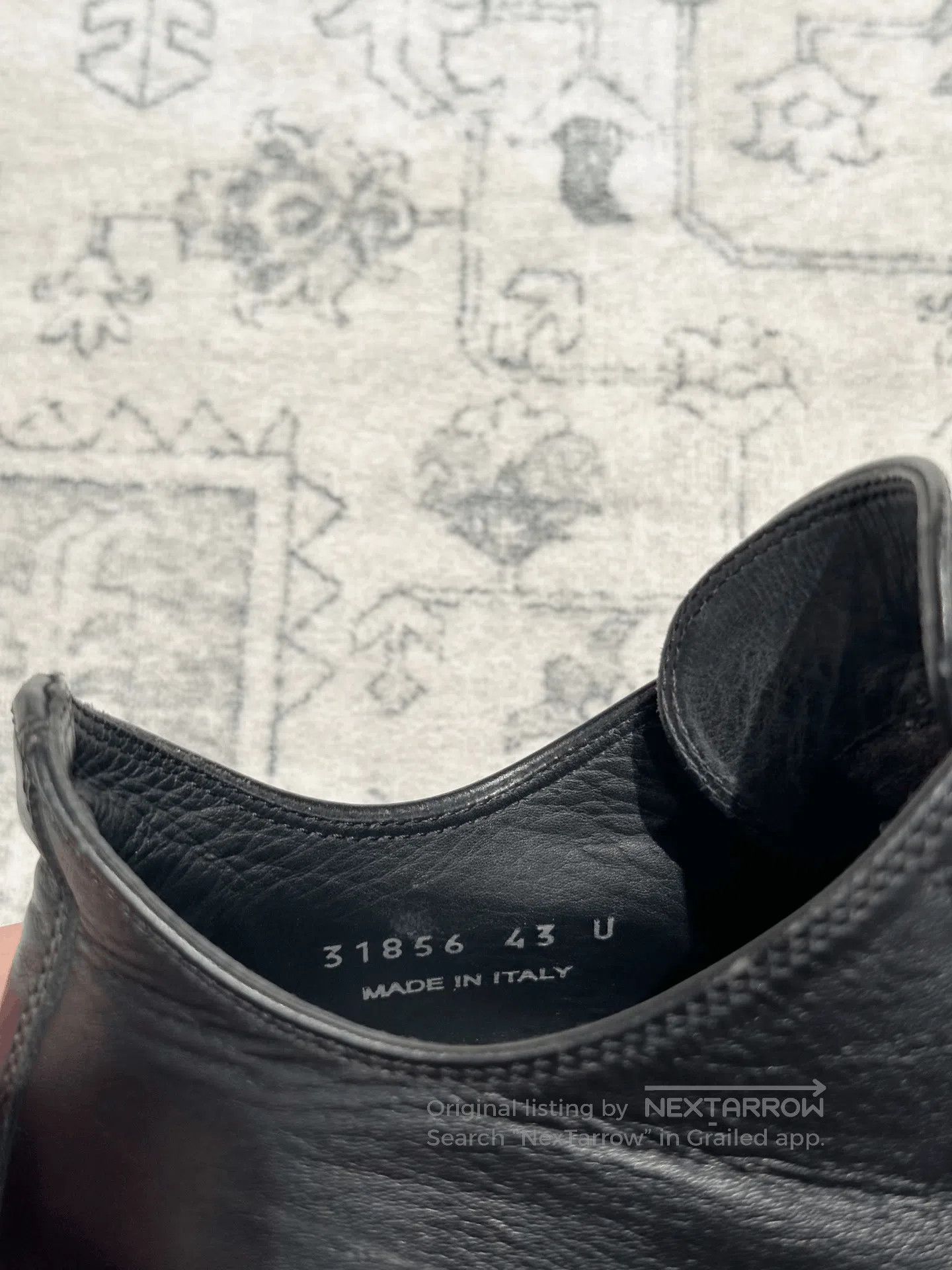 Rick Owens Rick Owens x Converse Low Top Leather Black White. Size US 10 / EU 43 - 7 Thumbnail