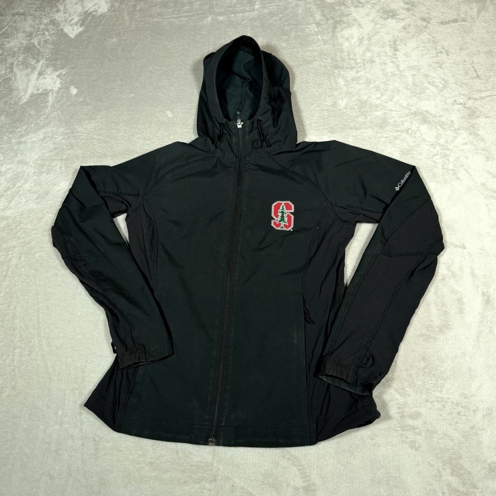 NCAA Columbia Stanford Cardinal Jacket Womens Medium Black Soft Shell Full Zip NCAA Size M / US 6-8 / IT 42-44 - 4 Thumbnail