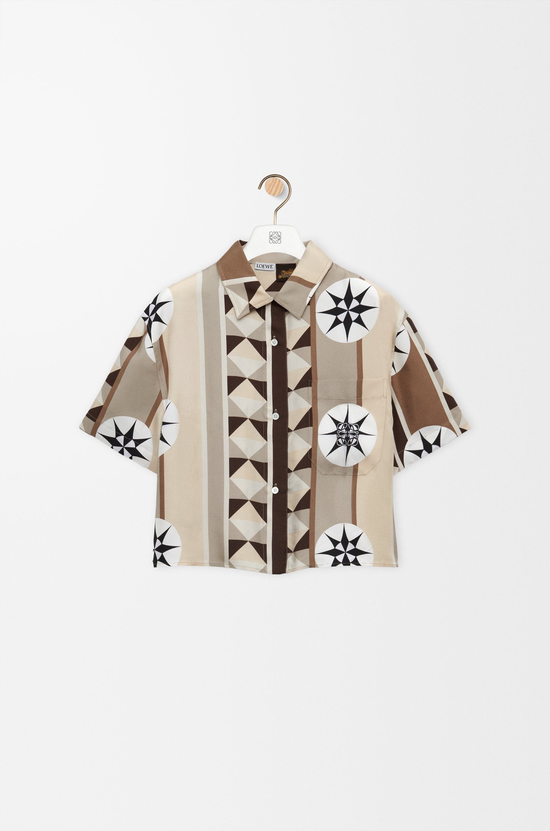 Loewe o1in1g0426 Short Sleeve Shirt in Silk in Multicolor Size XL / US 12-14 / IT 48-50 - 1 Thumbnail