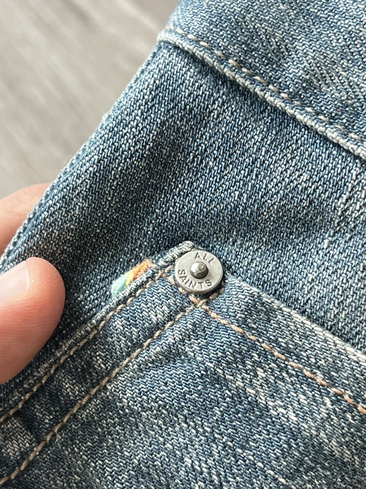 Allsaints Archival Allsaints Japan Denim Spitalfields Knees Jeans Size US 28 / EU 44 - 12 Thumbnail