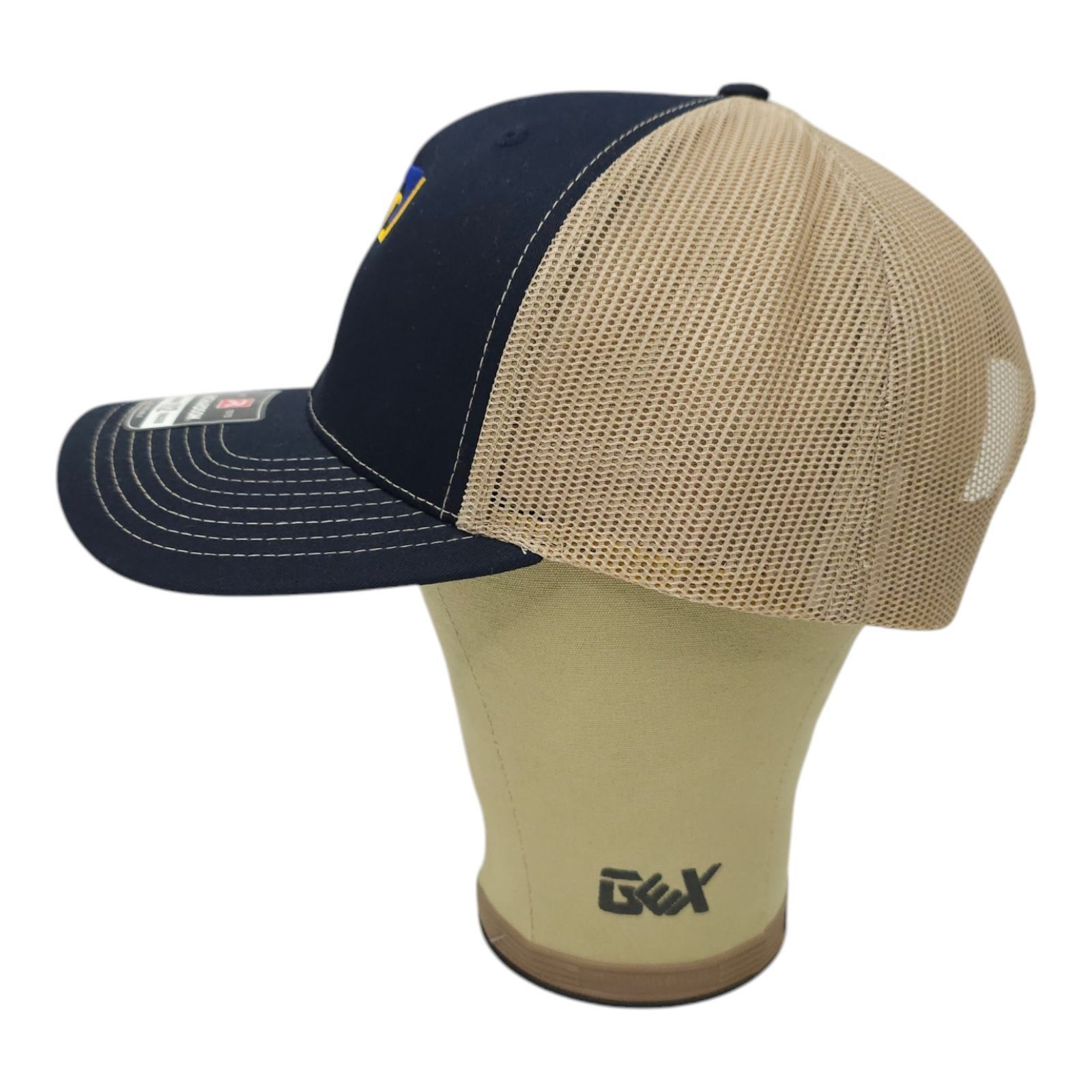 Richardson Richardson Blue Gold Embroidered T Logo Mesh Snapback Cap Size ONE SIZE - 10 Thumbnail