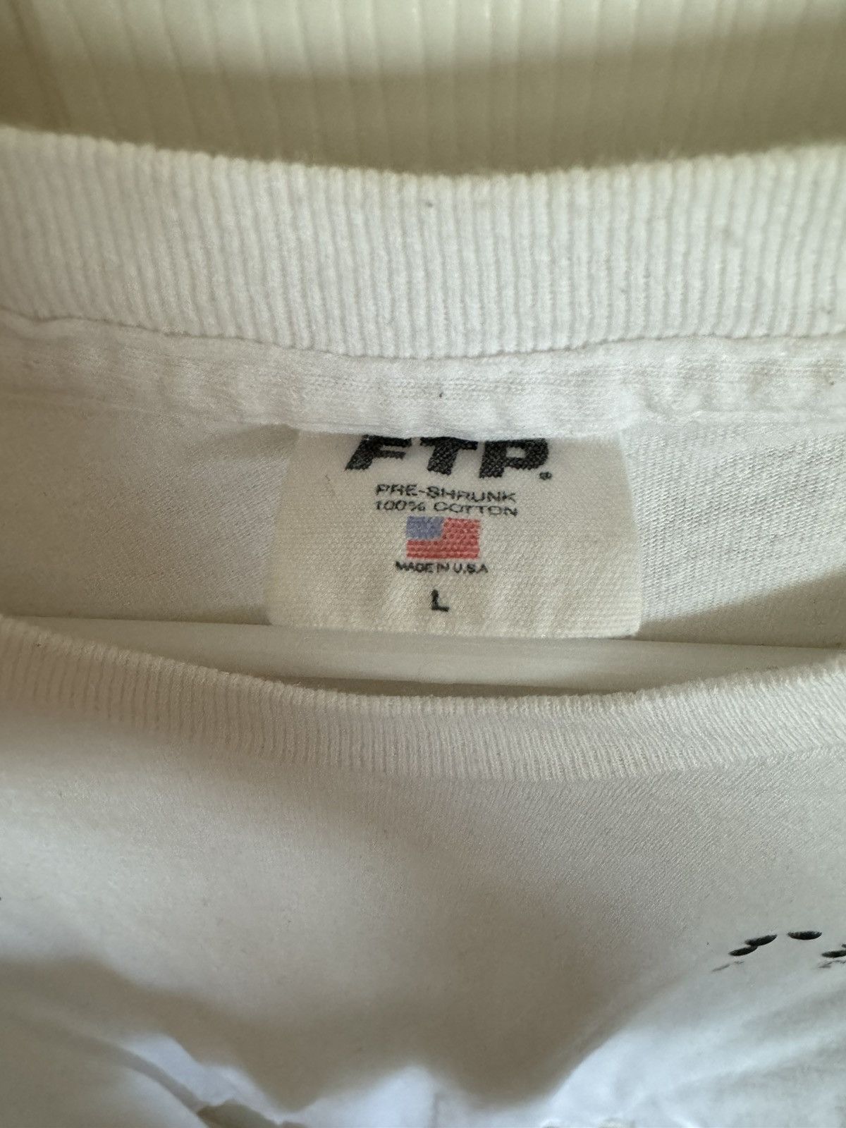Fuck The Population FTP Braille Tee (White) Size US L / EU 52-54 / 3 - 3 Thumbnail