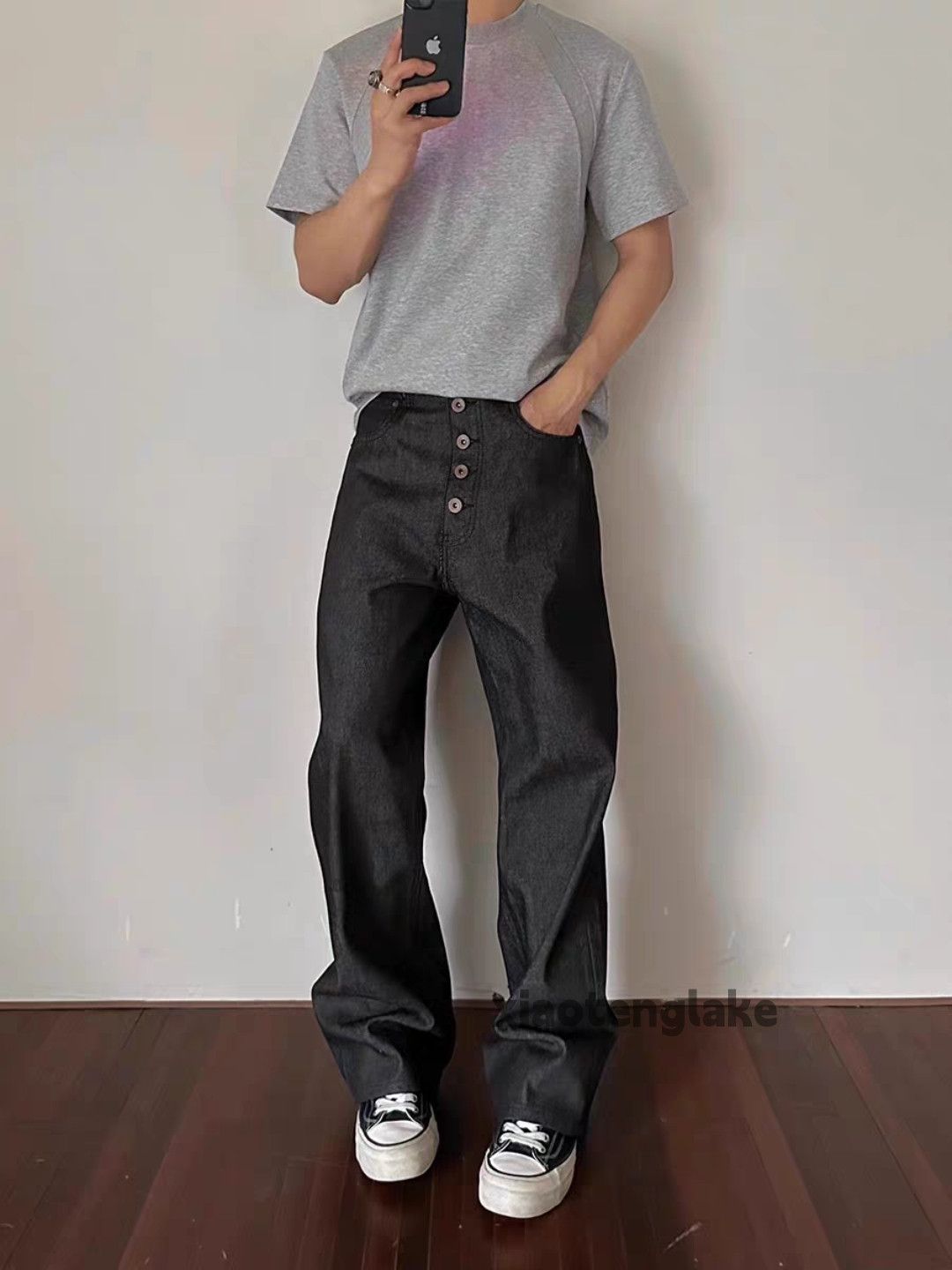 Designer Unisex outdoor utility skate punk grunge baggy jeans Size US 28 / EU 44 - 4 Thumbnail