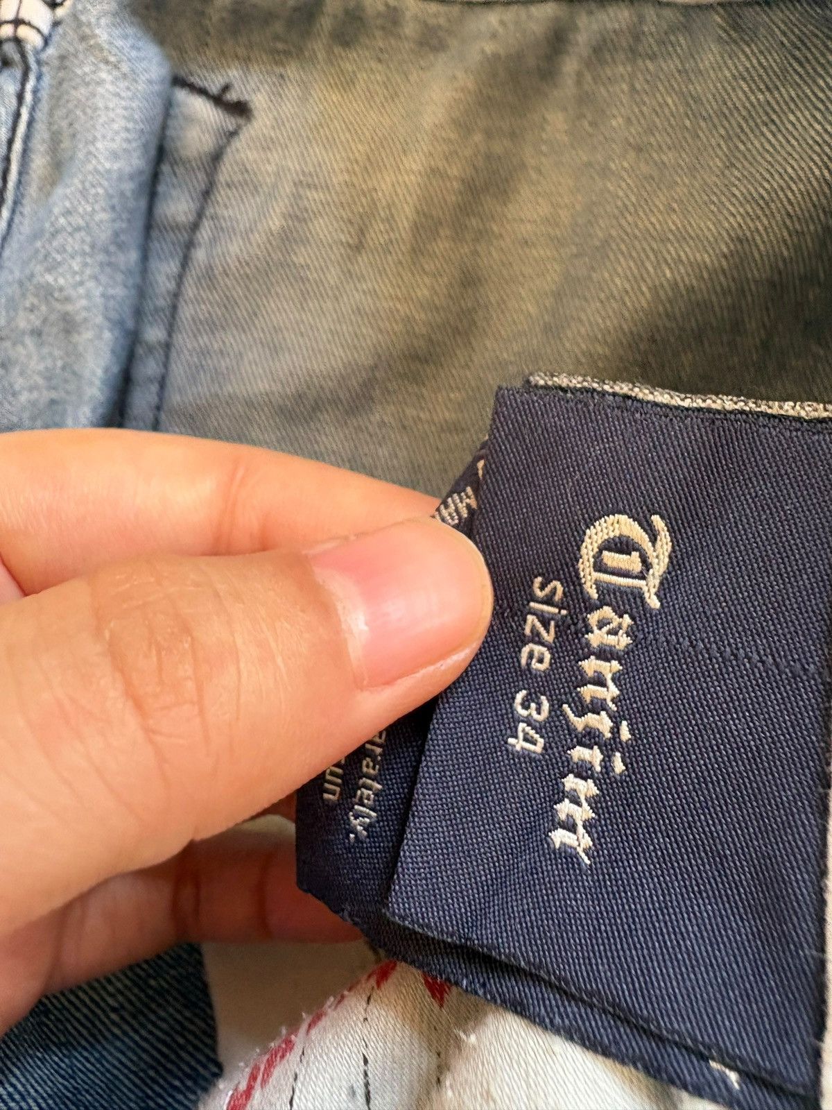 Japanese Brand Vintage Japanese Brand Blue Wash Ripped Loose Jeans Size US 34 / EU 50 - 11 Thumbnail