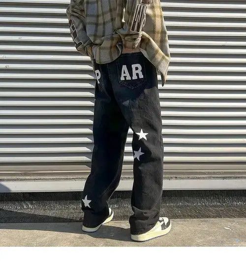 Japanese Brand × Vintage punk pants with stars Size US 32 / EU 48 - 4 Thumbnail