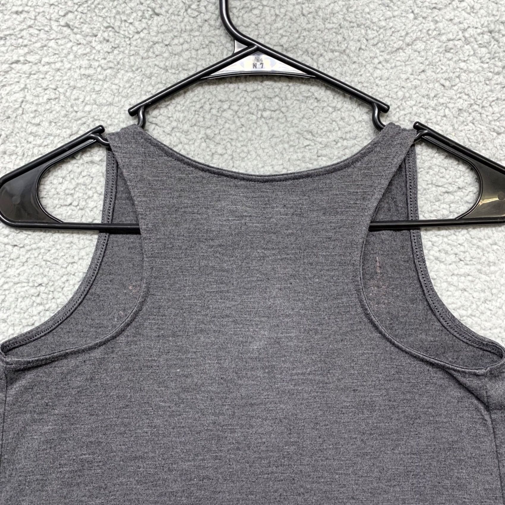 Pinko Mudd Womens Tank Top Gray Pink Feather Graphics Size XXS Tank Womens XS-2XS Size XXS / US 00 / IT 34 - 5 Thumbnail