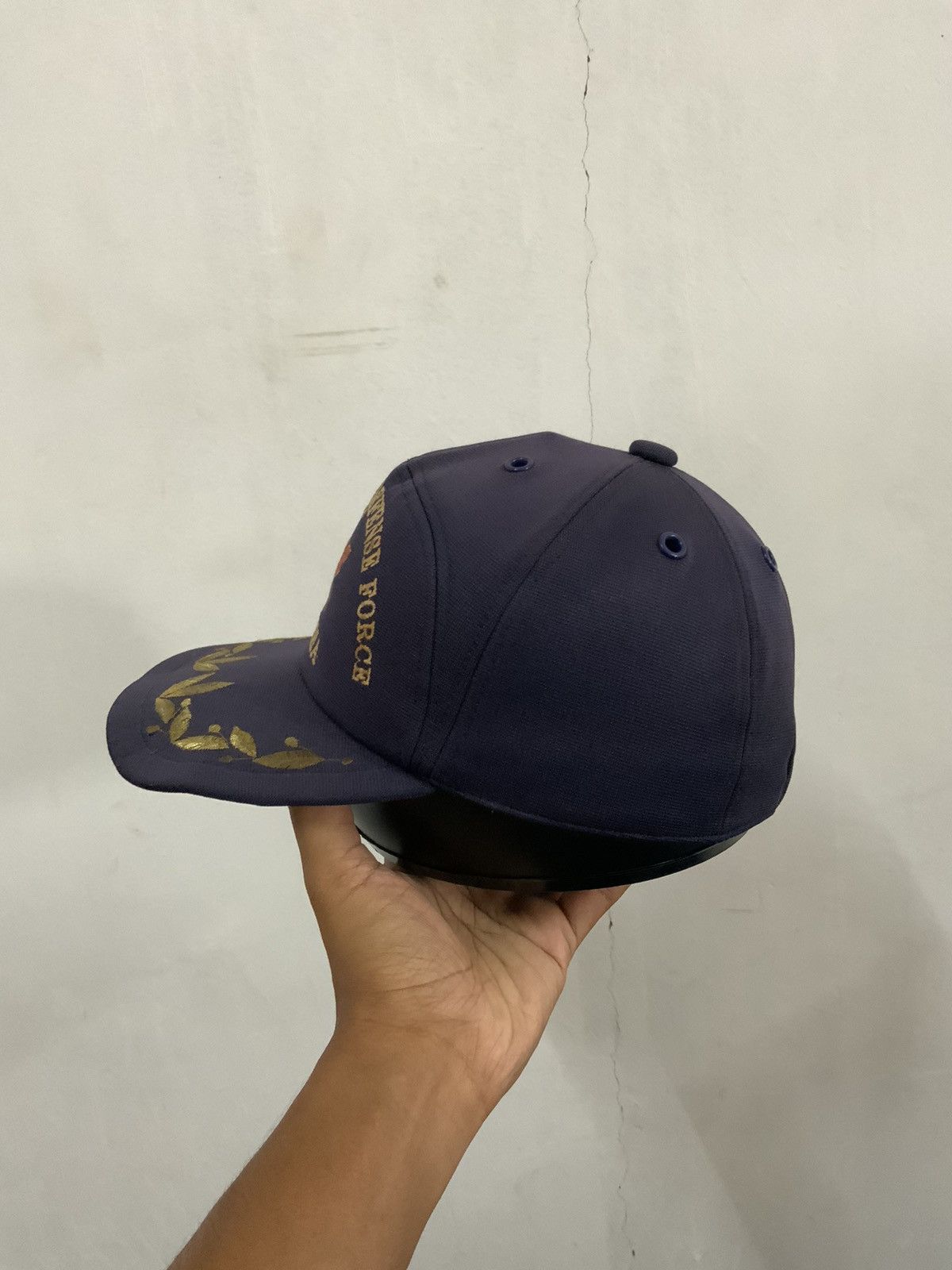 Japanese Brand Vintage Maritime Self Defense Force Indigo Hat Size ONE SIZE - 2 Thumbnail