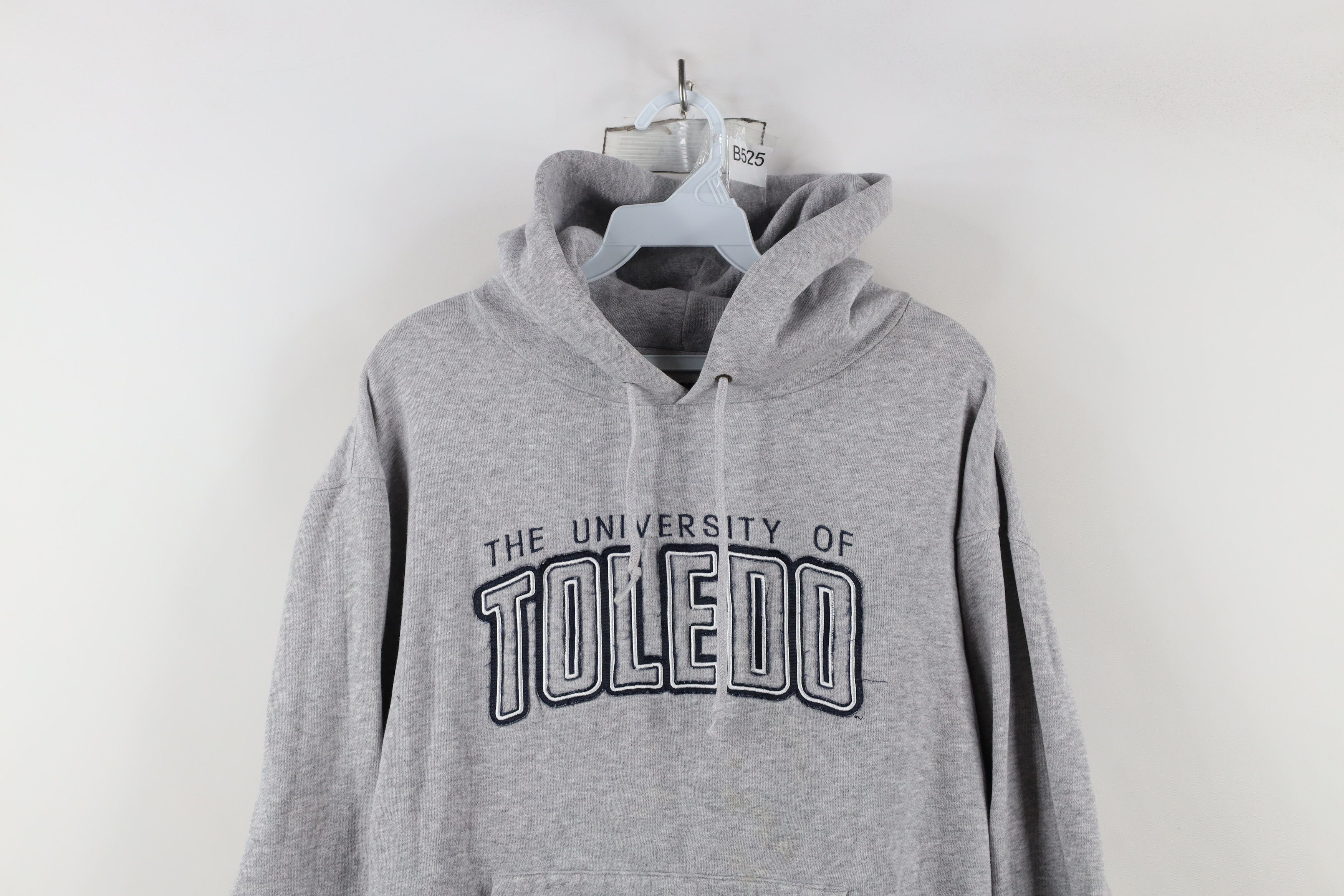 Vintage Vintage 90s University of Toledo Hoodie Sweatshirt Gray Size M / US 6-8 / IT 42-44 - 2 Thumbnail