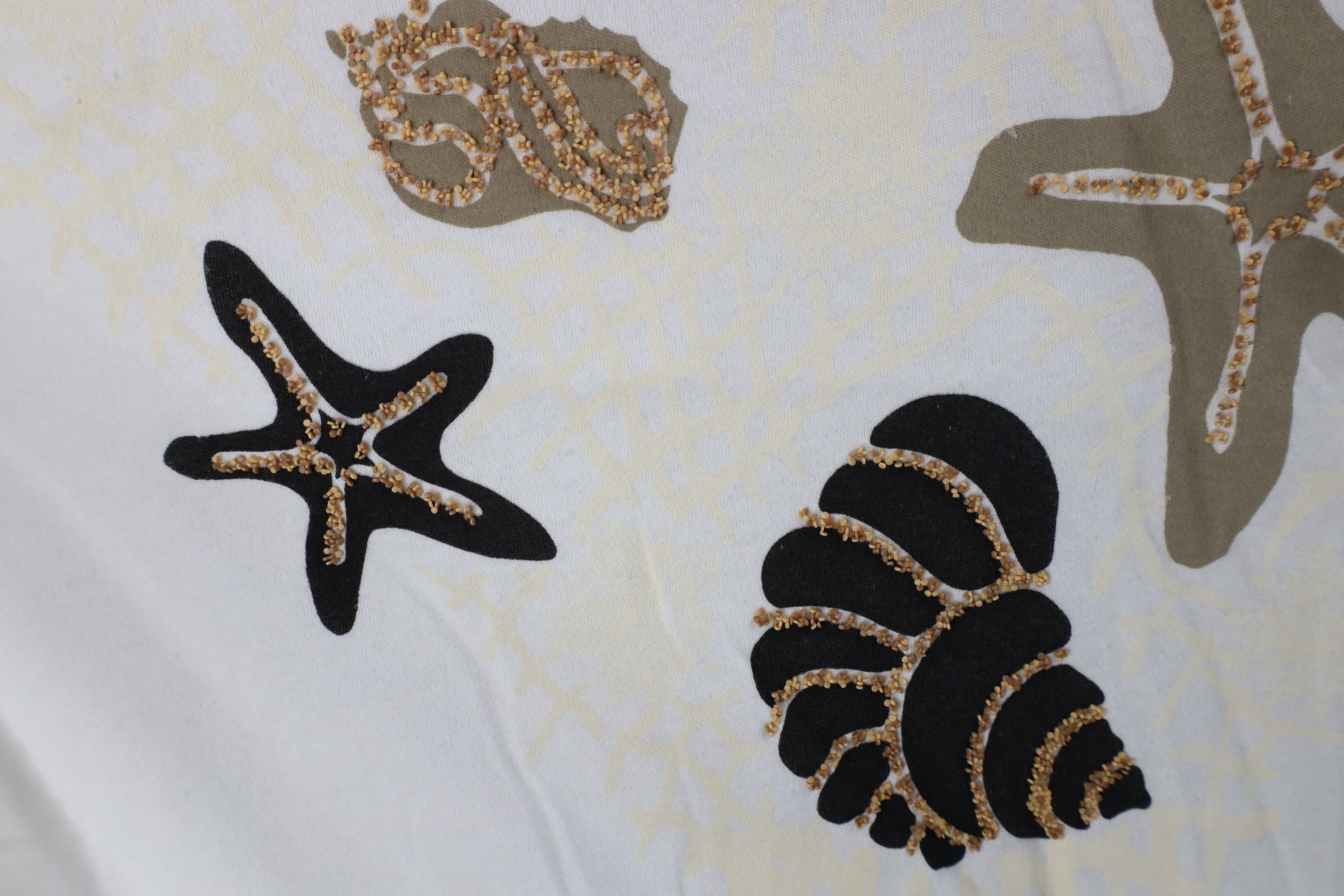 Vintage Vintage 90s Streetwear Seashell Starfish Beach T-Shirt USA Size 3XL / US 20-22 - 6 Thumbnail