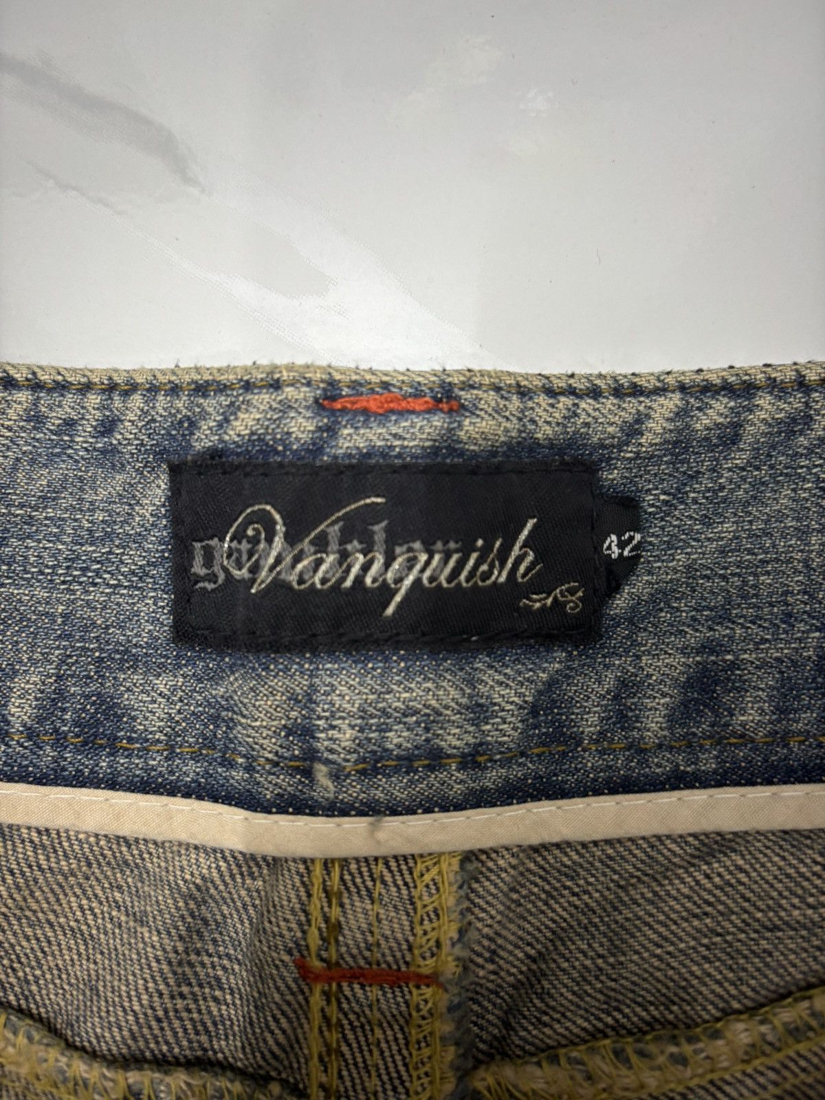 If Six Was Nine VANQUISH DISTRESSED RUSTY MUD WASH FLARE JEANS Size US 30 / EU 46 - 11 Thumbnail