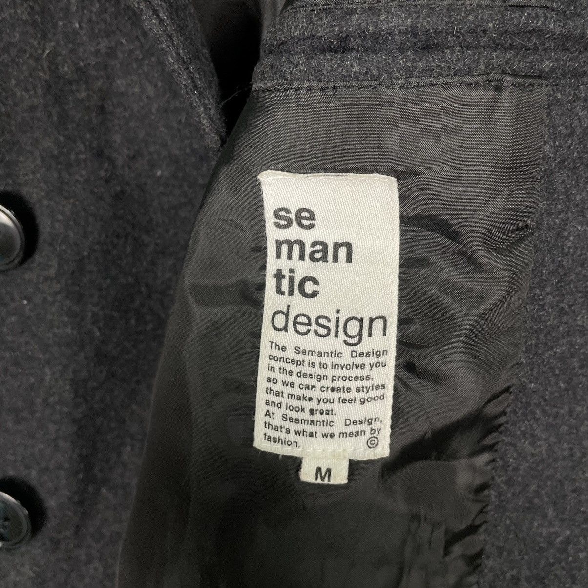 Hysteric Glamour × Japanese Brand × semanticdesign 💥SEMANTIC DESIGN JAPAN BONDAGE WOOL JACKET Size US M / EU 48-50 / 2 - 14 Thumbnail