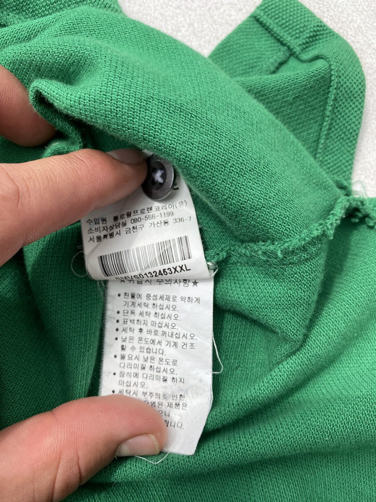 Polo Ralph Lauren × Vintage 90S POLO RL OVERSIZED RARE BIG LOGO RETRO Y2K POLO TEE Size US XXL / EU 58 / 5 - 9 Thumbnail