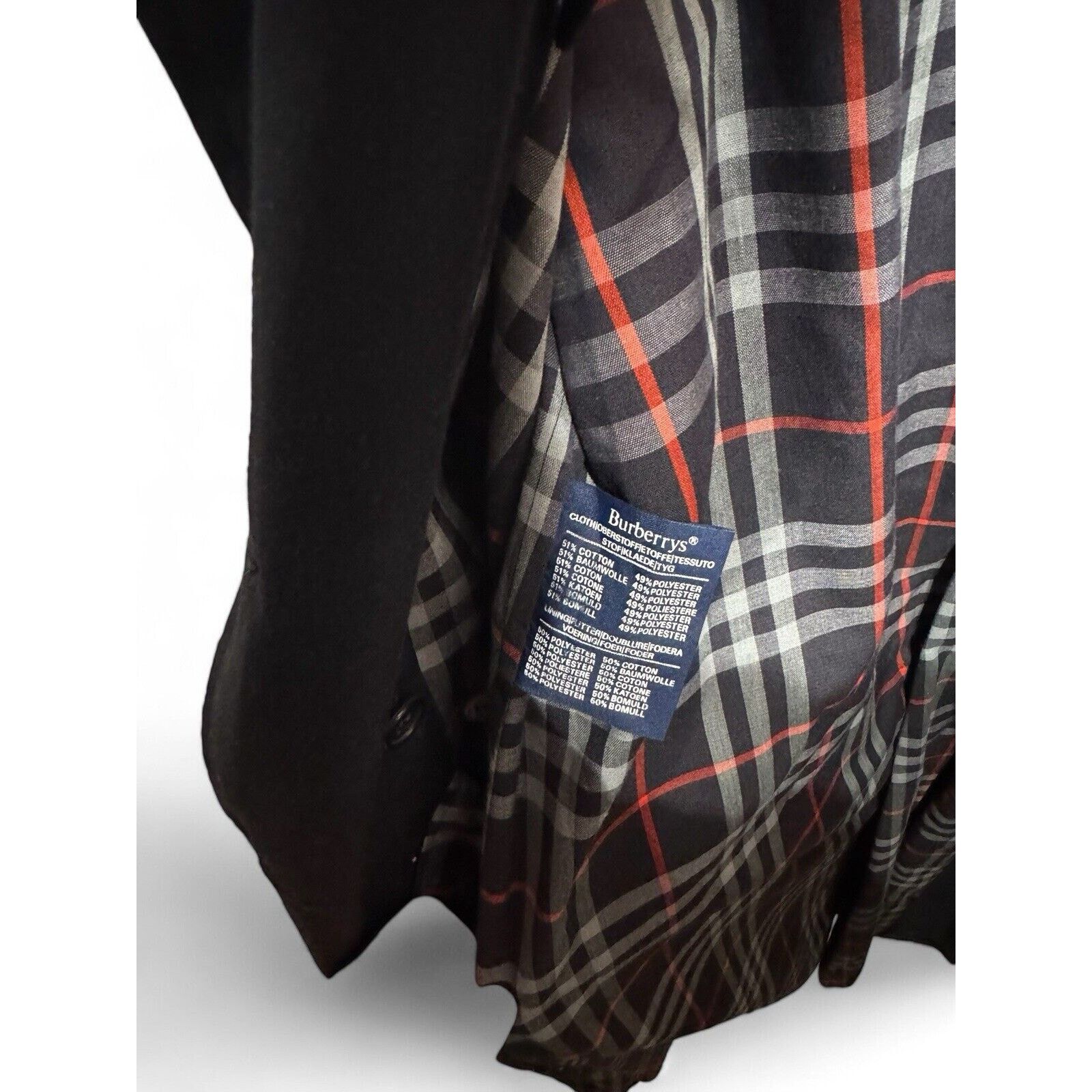 Burberry BURBERRYS London Black Trench Coat Made in USA 46L Men's XL Size US XL / EU 56 / 4 - 9 Thumbnail