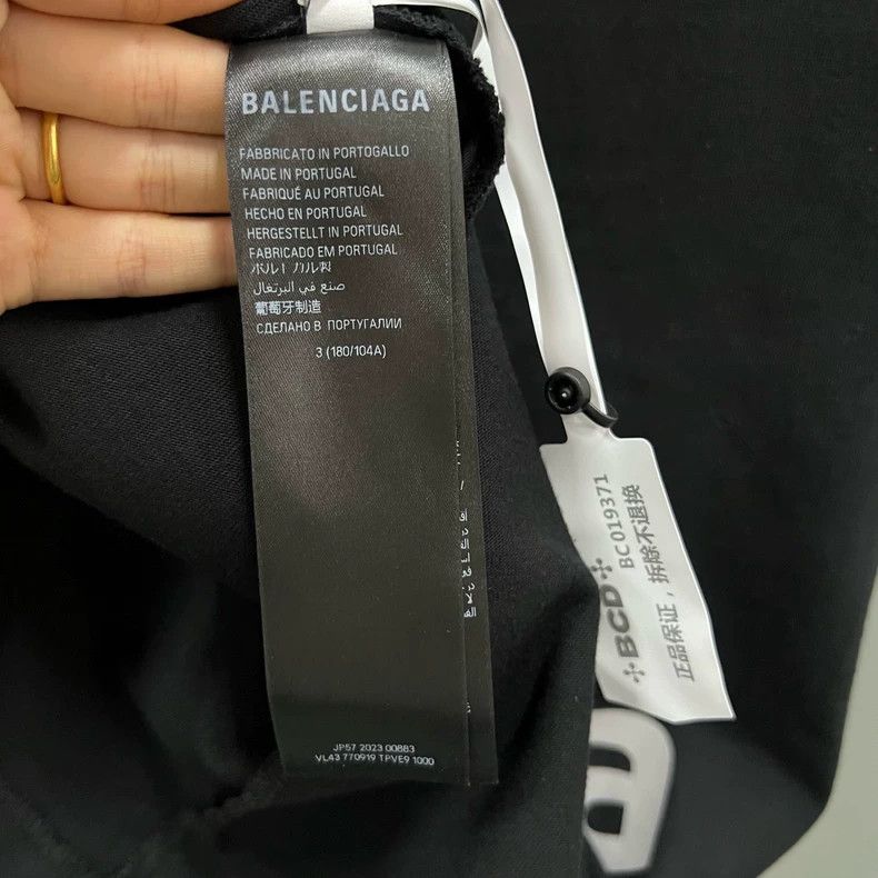 Balenciaga Balenciaga Multi-logo printed logo short sleeve Size US L / EU 52-54 / 3 - 3 Thumbnail