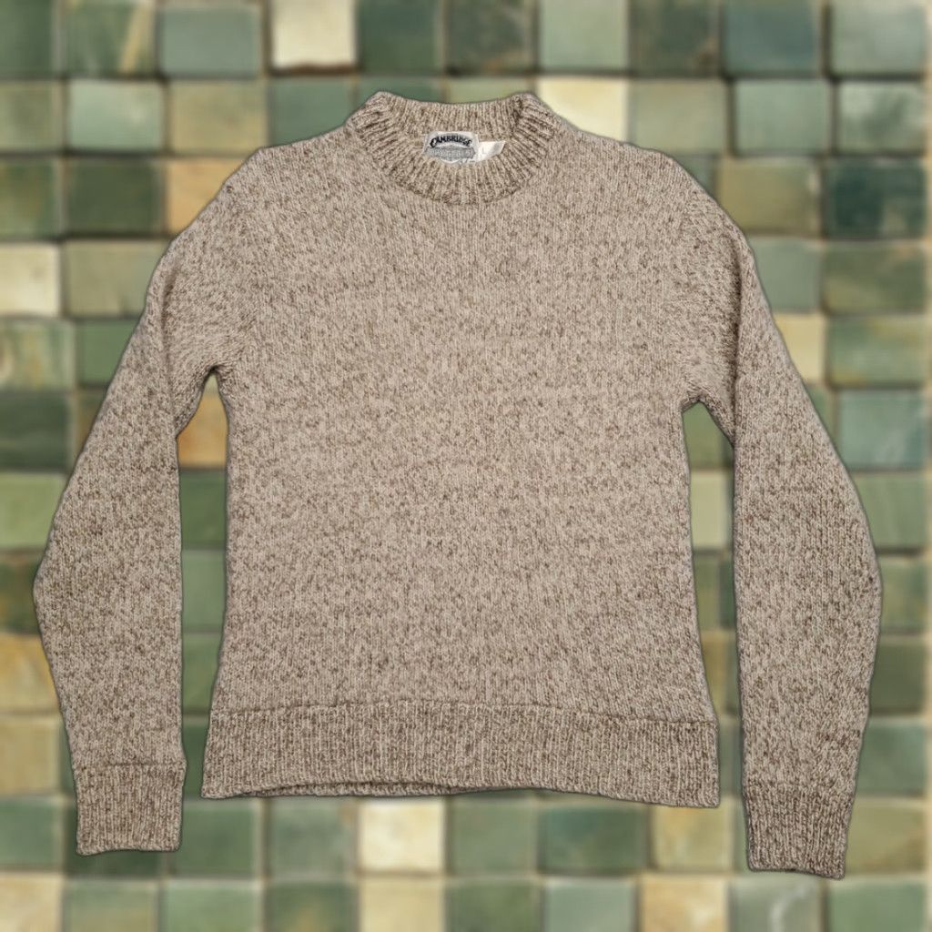 Vintage VINTAGE Cambridge Dry Goods Sweater Women Large Beige Wool Crewneck Made in USA READ Size L / US 10 / IT 46 - 1 Thumbnail