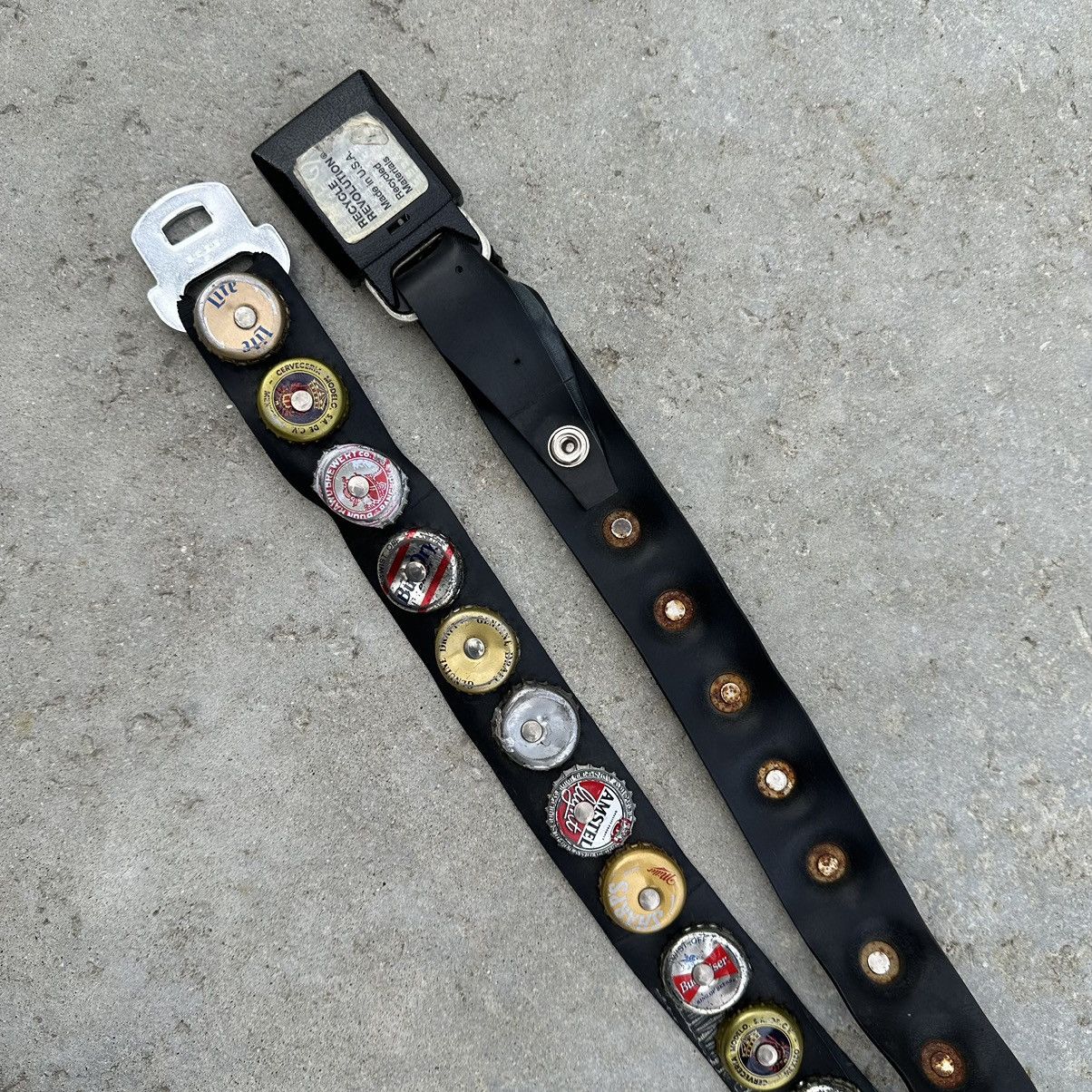 Other VTG Beer Bottle Cap Custom Made Seat Belt Buckle Punk Crust Size 30 - 3 Thumbnail