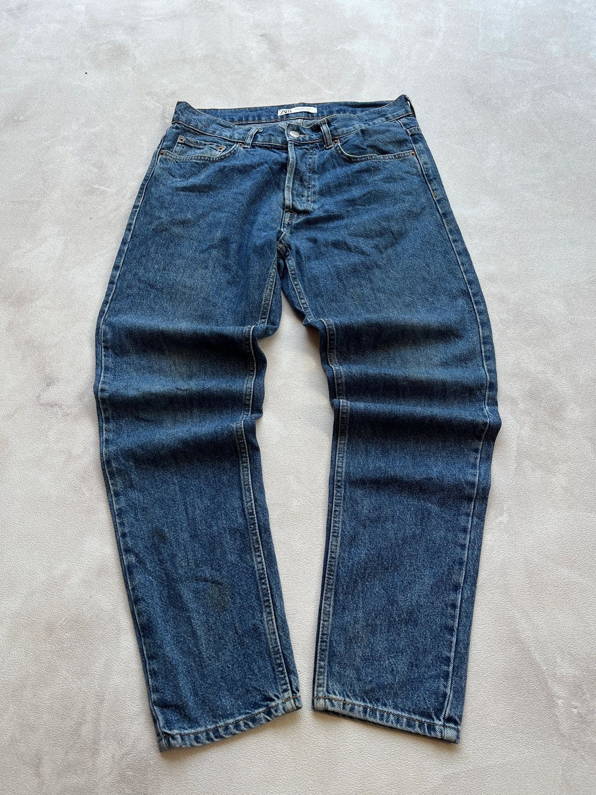 Zara Zara Jeans Regular Blue Buttonfly Size US 32 / EU 48 - 1 Thumbnail