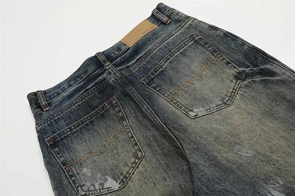 Japanese Brand Asa American retro trend ink-splashed loose straight jeans Size US 32 / EU 48 - 5 Thumbnail