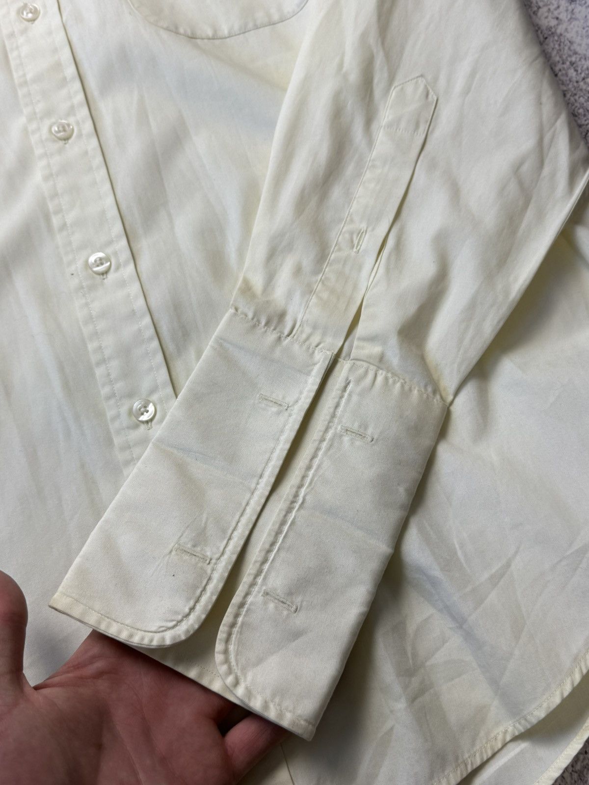 Vintage Yves Saint Laurent Classic Wedding Shirt with Cufflinks Size US L / EU 52-54 / 3 - 16 Thumbnail
