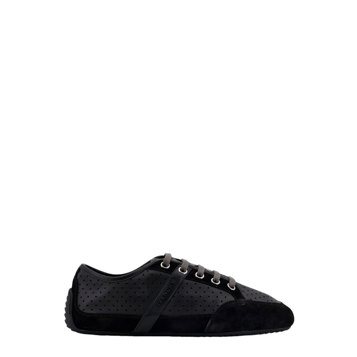 Givenchy GIVENCHY Slim Black Leather/Suede Sneakers New (Men's size:U Size US 10.5 / EU 43-44 - 1 Thumbnail