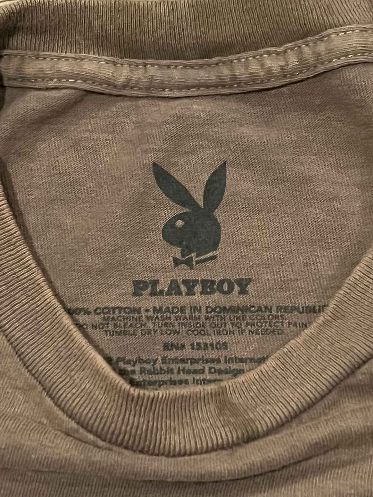 Designer Playboy Garment Dyed Tee Shirt Size Large Size US L / EU 52-54 / 3 - 3 Thumbnail
