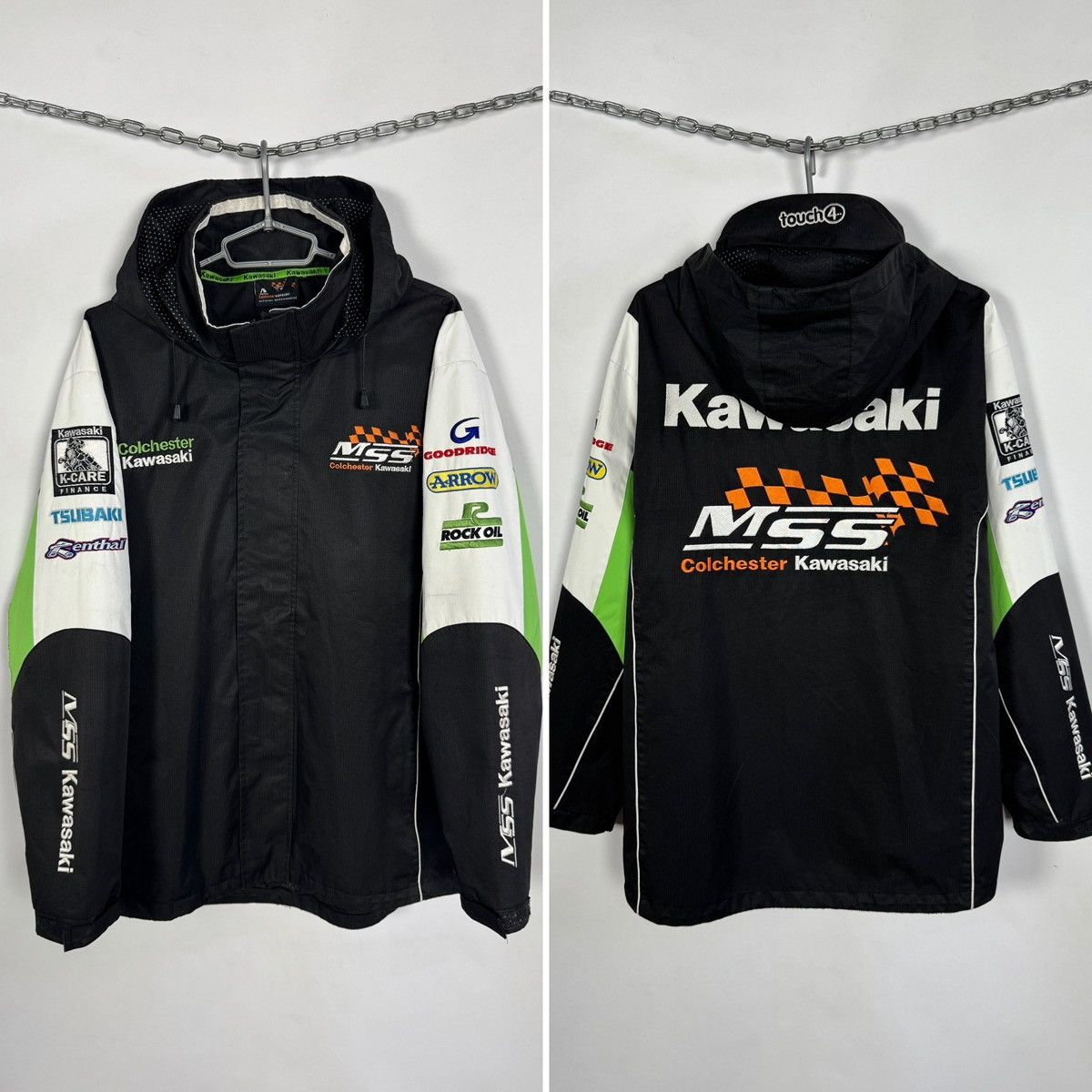 Vintage Men’s Vintage Colchester Kawasaki Racing Jacket MSS XL Size US XL / EU 56 / 4 - 1 Thumbnail