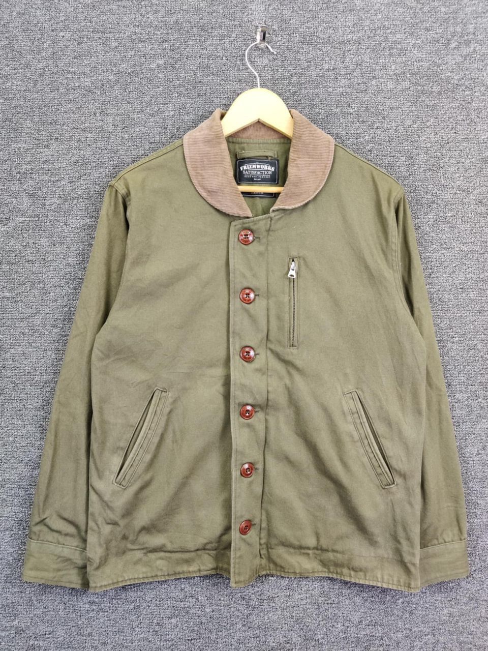 FrizmWORKS Vintage Frizm Works N-1 Deck Jacket Olive Green Size US M / EU 48-50 / 2 - 1 Thumbnail